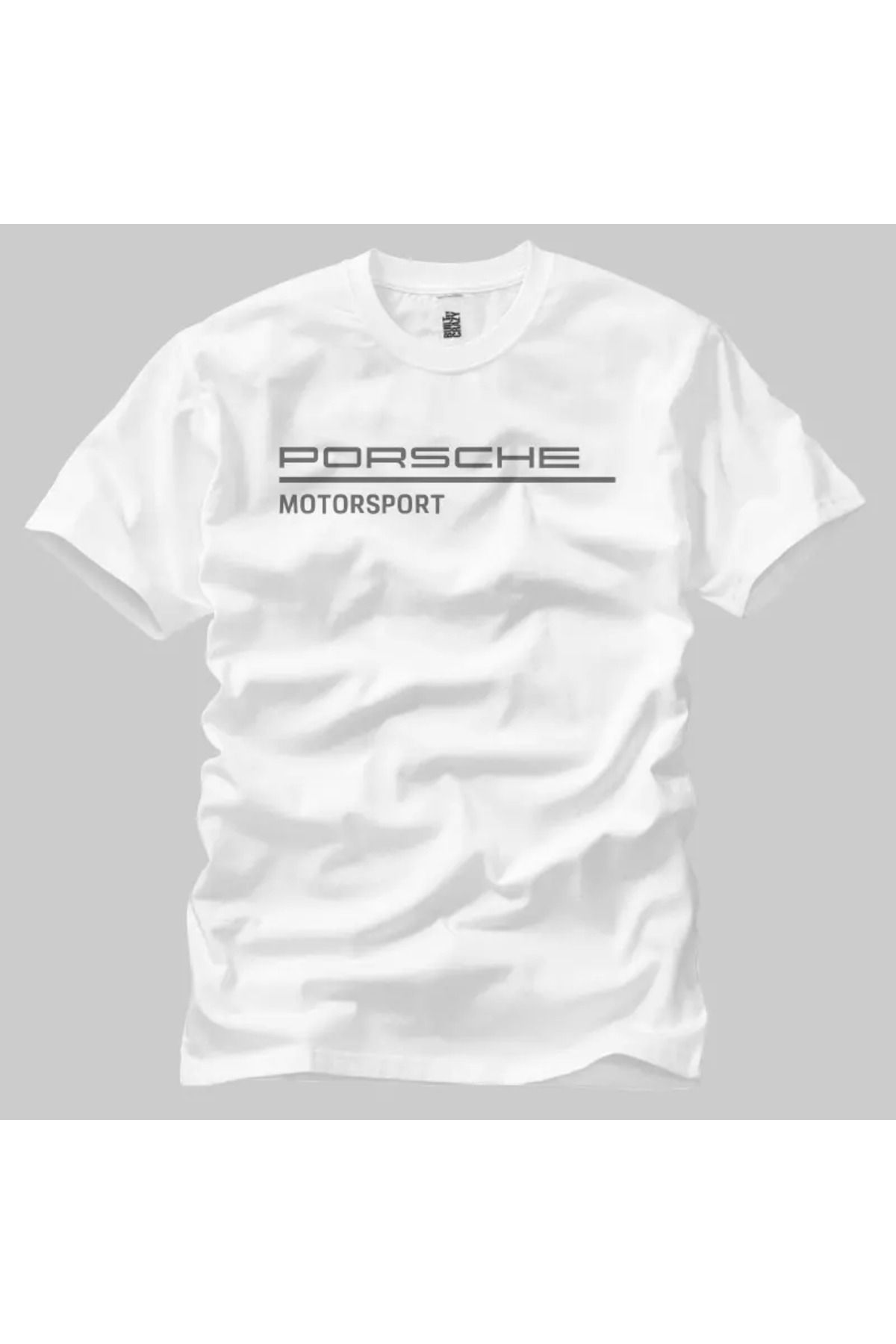 Built By Crazy Porsche Motor Sport Logo Unisex Tişört