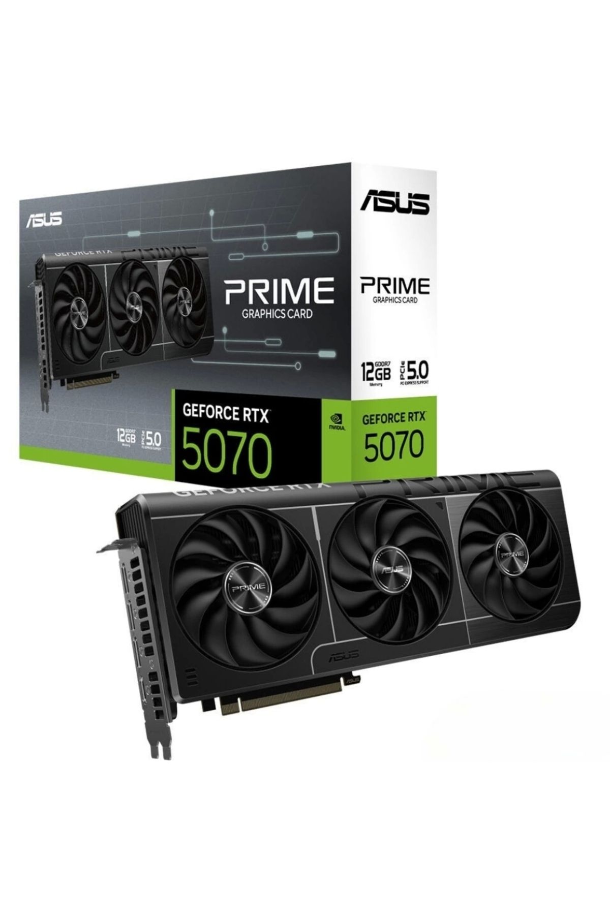 ASUS Prıme-rtx5070-12g 12gb 192bit Gddr7 Dp/hdmı Pcı 5.0 Ekran Kartı