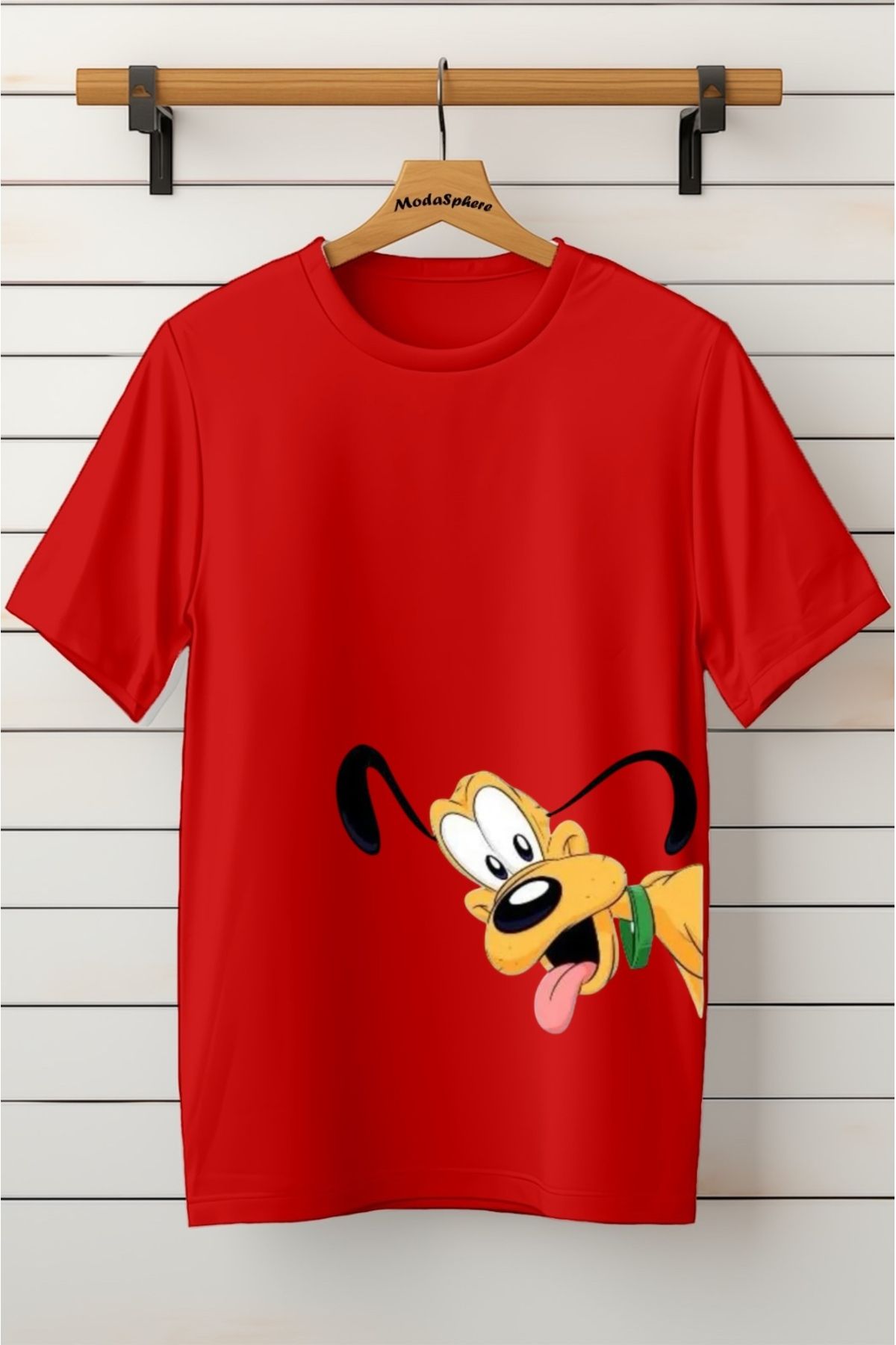 ModaSphere Baskılı Unisex Oversize Tişört Battal Boy
