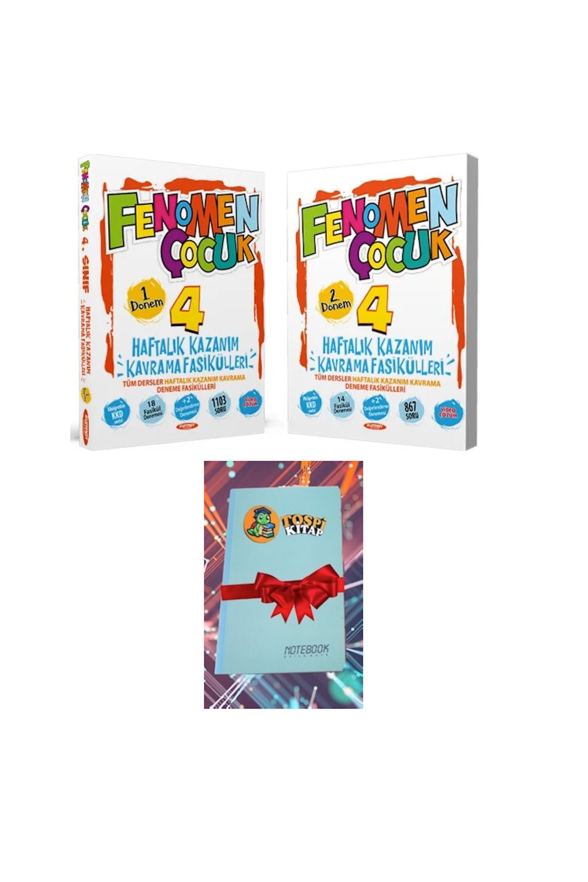 Fenomen Yayıncılık 4 Tüm Dersler Haftalık Kazanım Kavrama (DEFTER HEDİYE) ATG