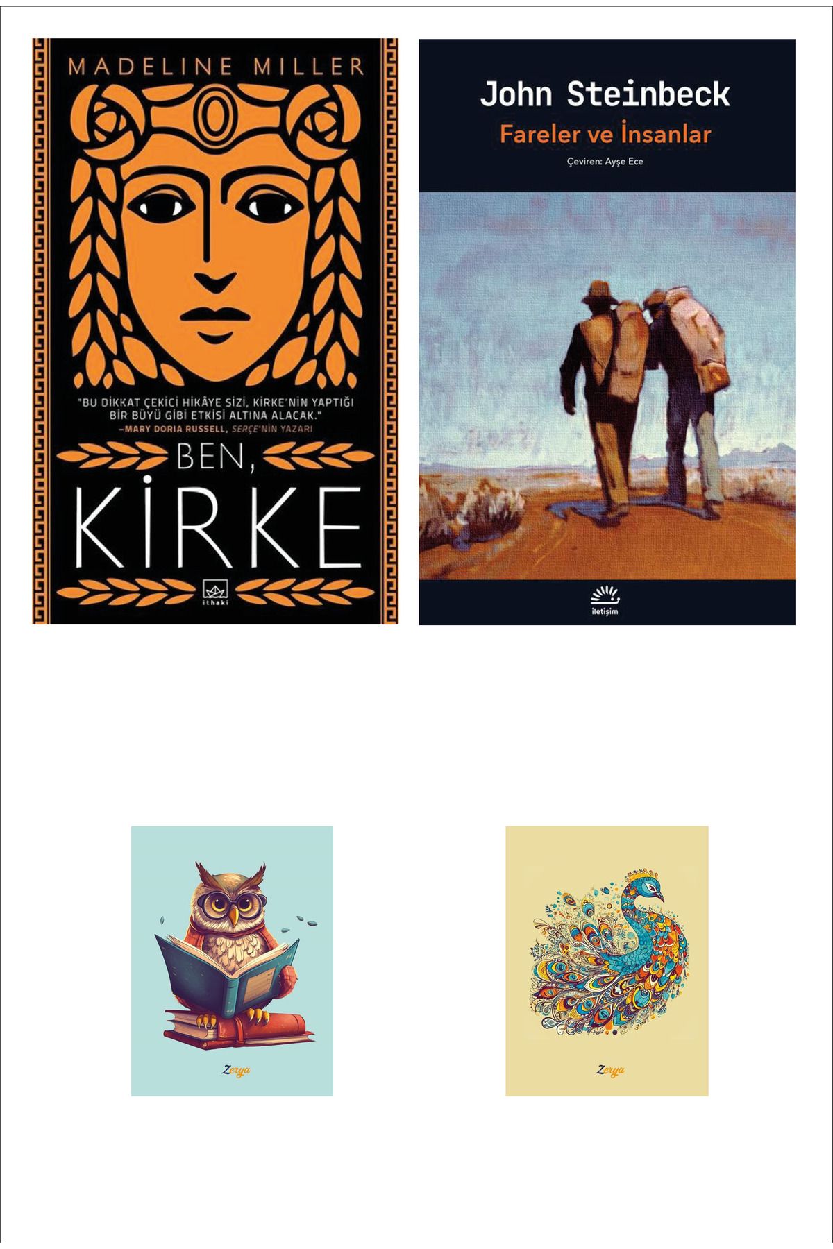 Dara Yayınları Fareler ve İnsanlar John Steinbeck - Ben Kirke Madeline Miller (2 NOT DEFTERLİ)