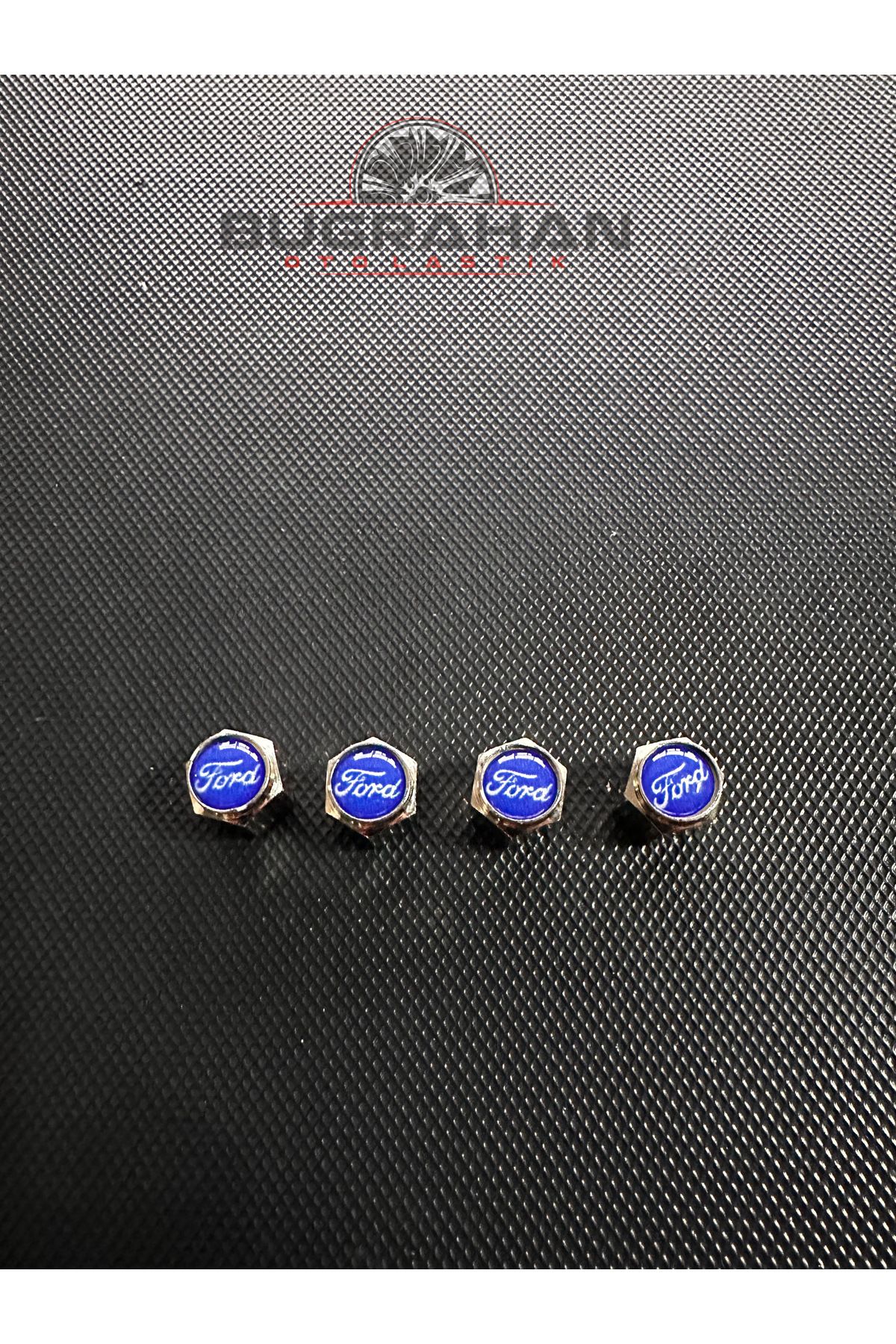 OEM FORD Logolu Sibop Kapağı Tüm Araçlara Uyumlu A Kalite Alüminyum Sibop Kapağı 4 Adet