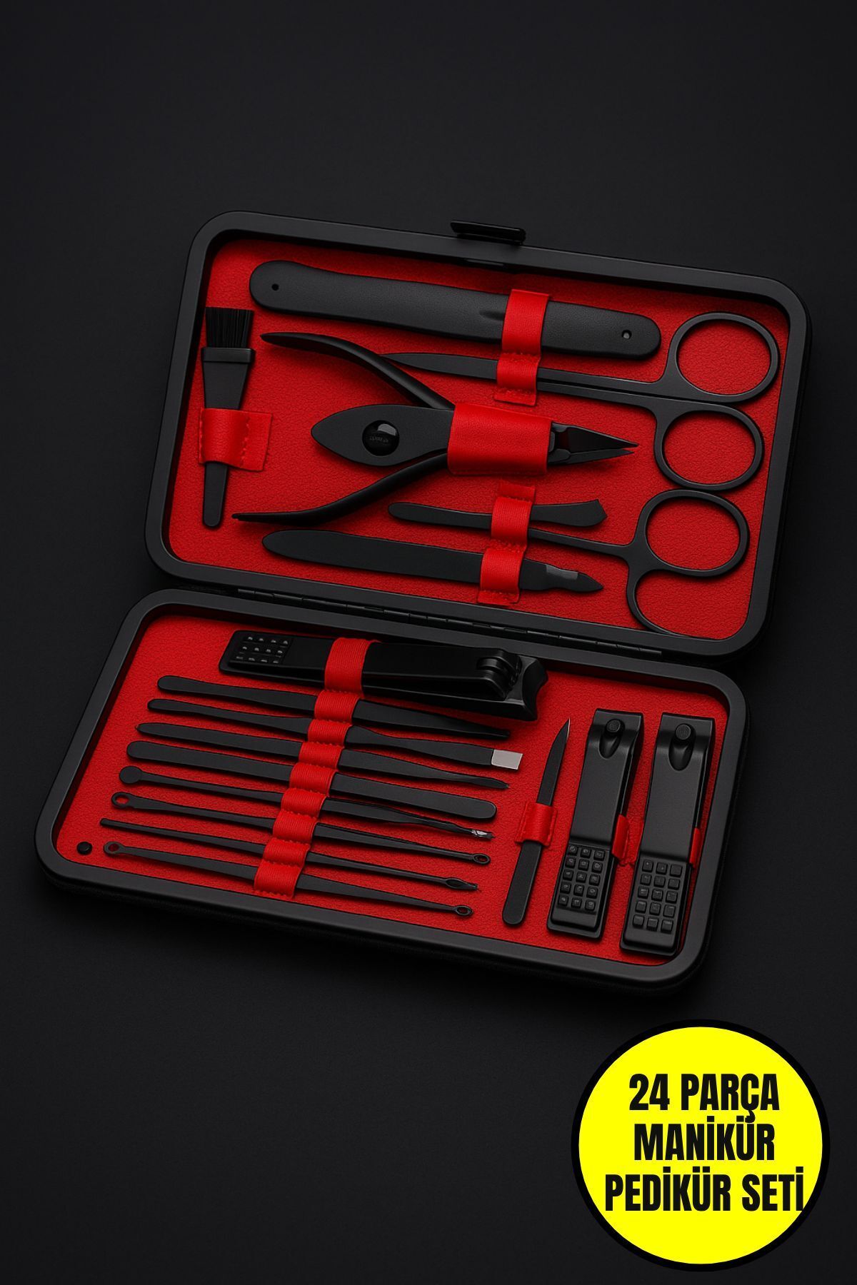 TOYFEST Profesyonel Tırnak Bakım Çantası | 24'lü Set