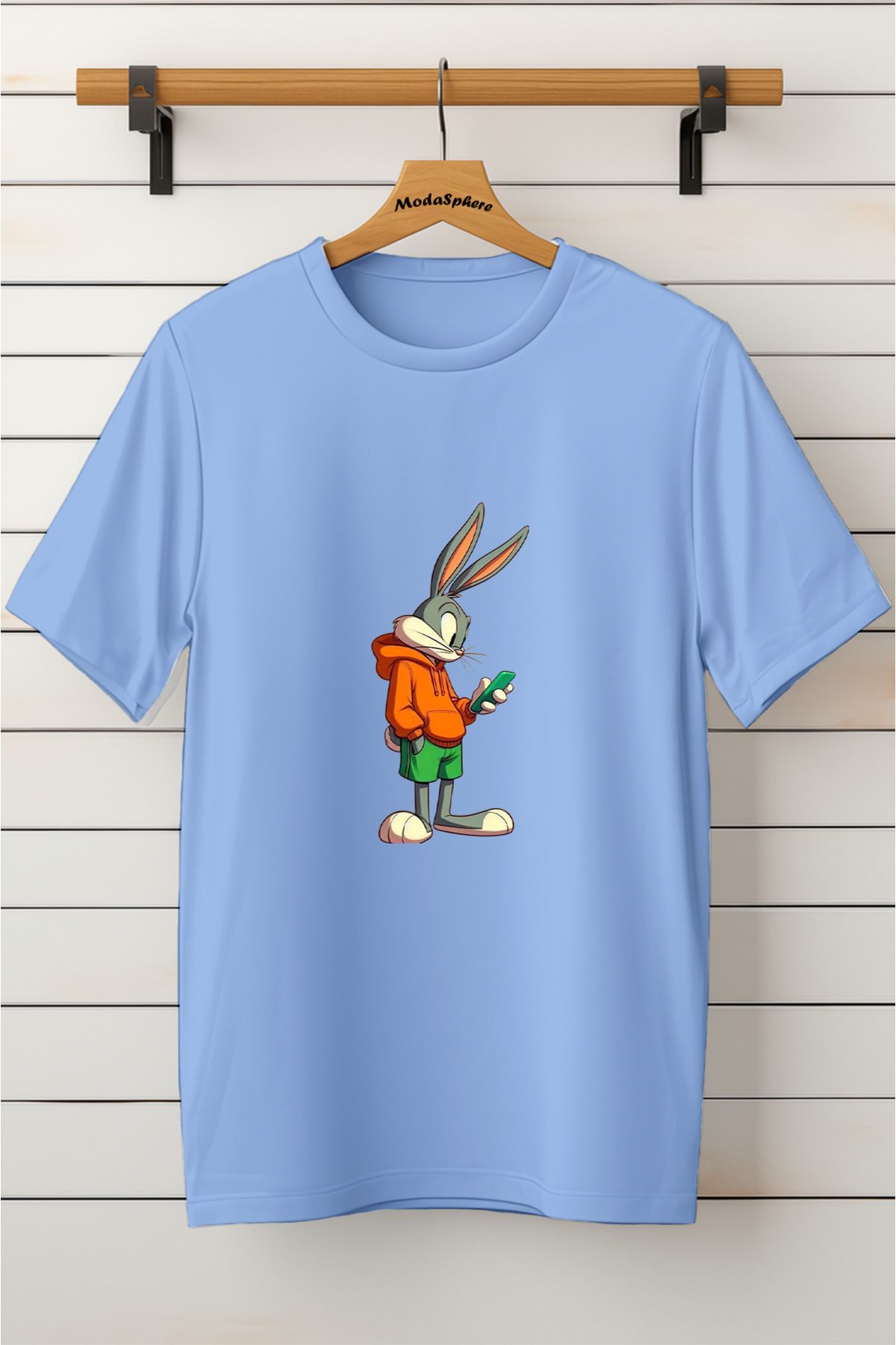 ModaSphere Baskılı Unisex Oversize Tişört