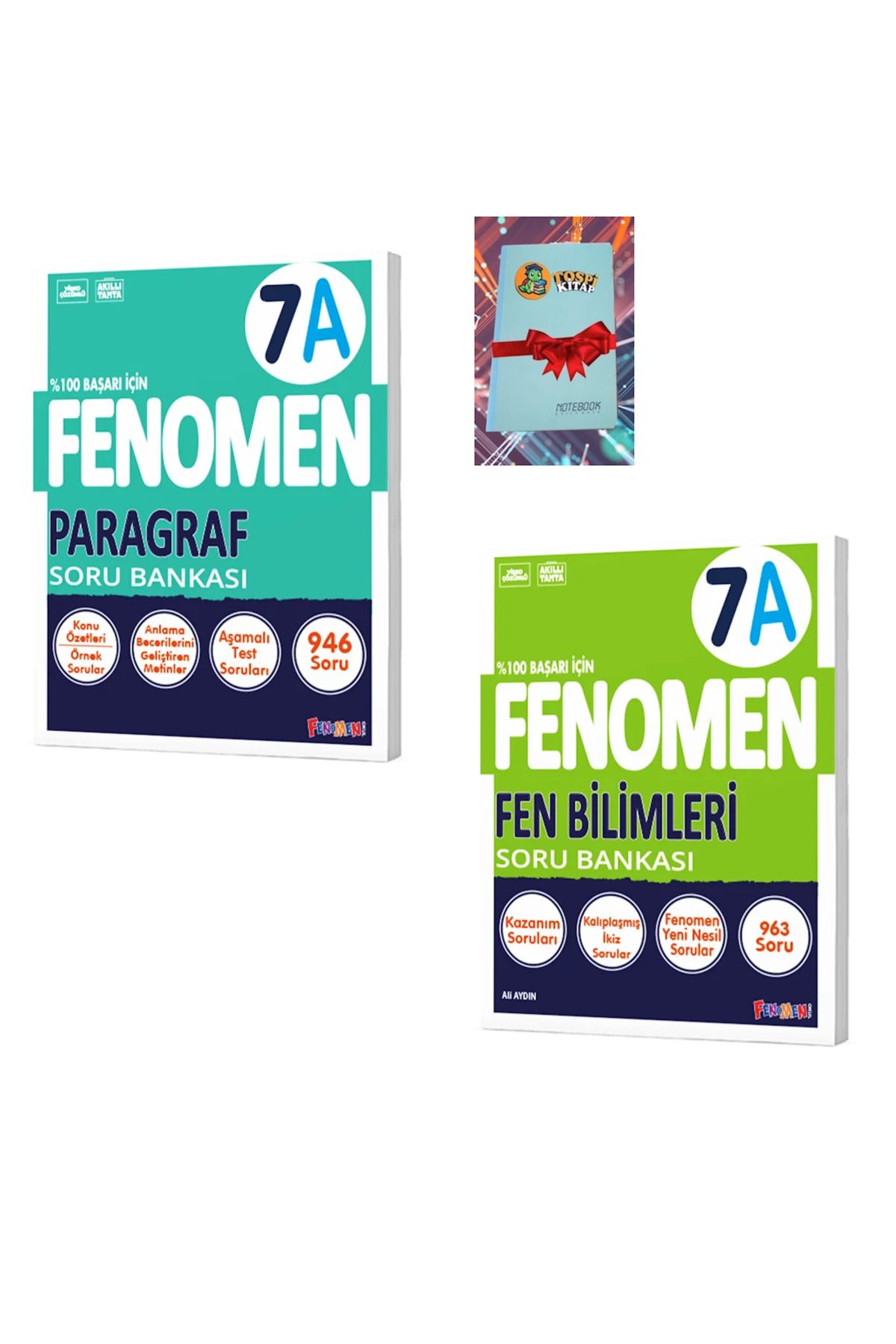 Fenomen Yayıncılık 7A PARAGRAF + FEN BİLİMLERİ Soru Bankası (DEFTER HEDİYE) ATG