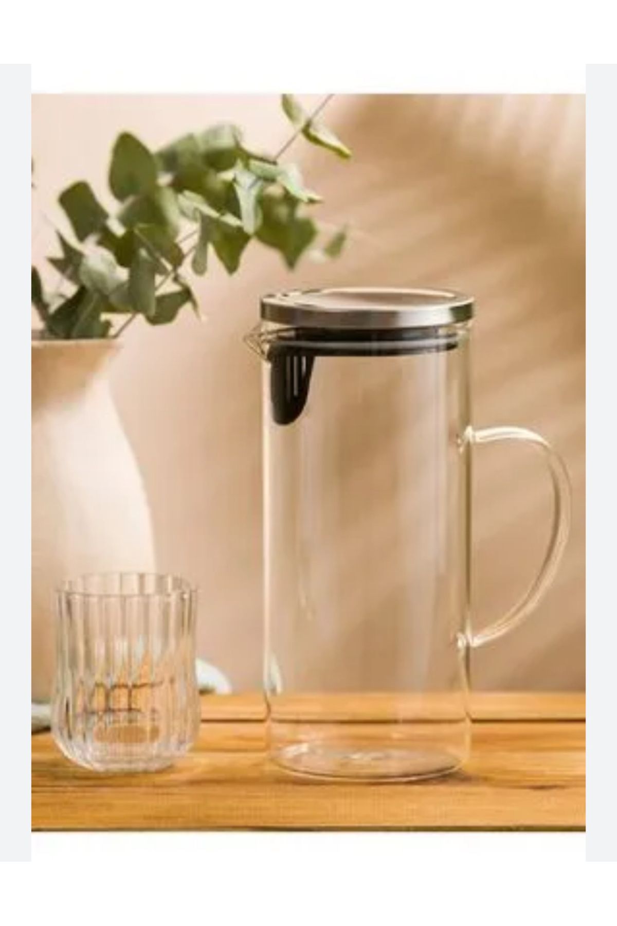 ARCET Metal Kapaklı Cam Sürahi 1500 ml