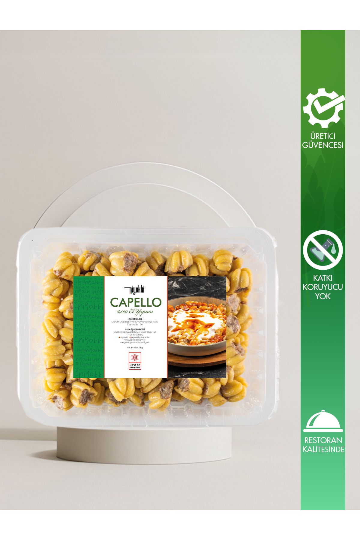 niyokki doğal makarna evi Niyokki Capello 600 g
