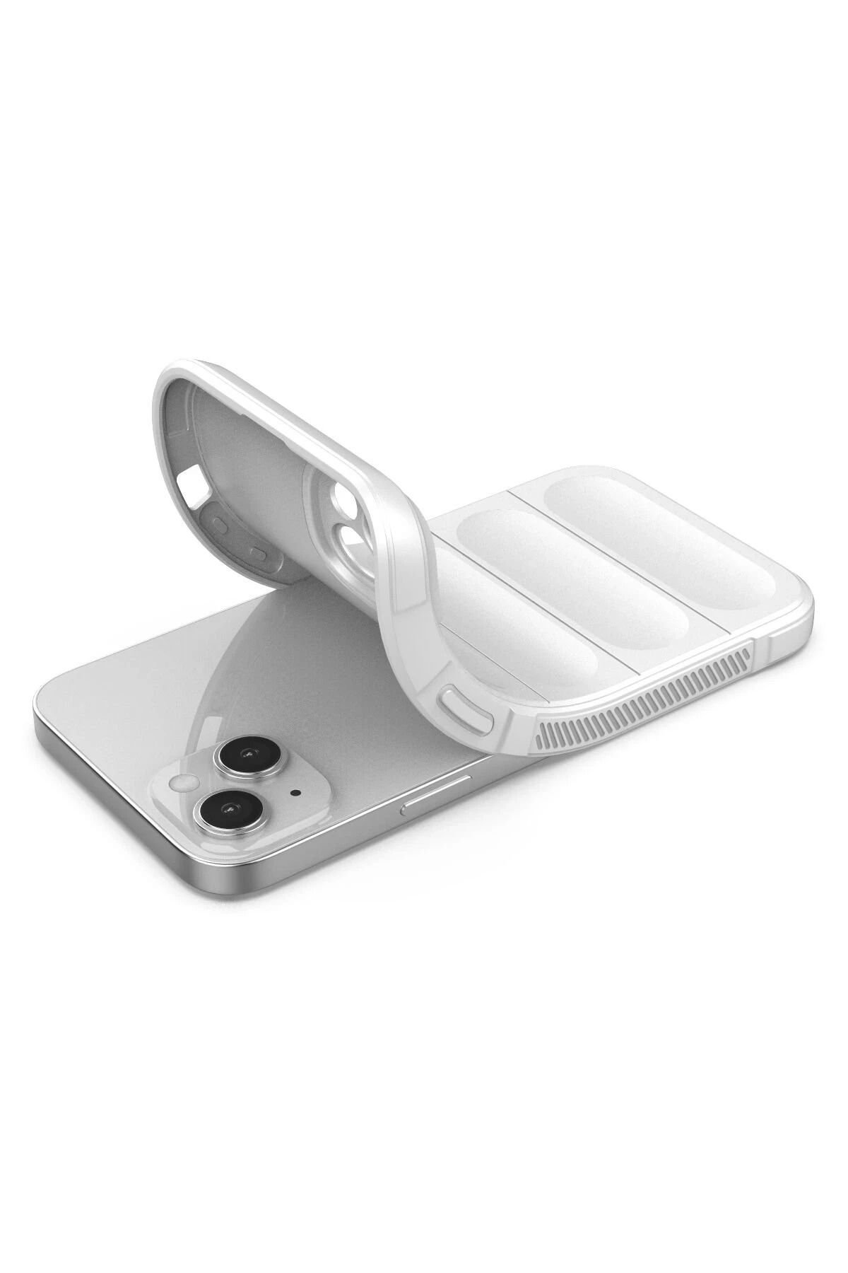 NewFace iPhone 15 uyumlu  Kılıf Optimum Silikon - Krem SVLRS