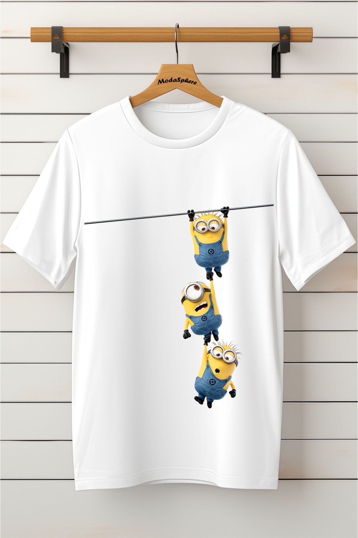 ModaSphere Baskılı Unisex Oversize Tişört Battal Boy