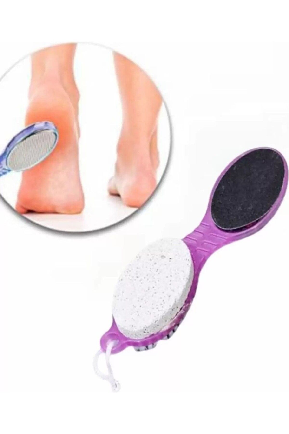 Vitastyle MOR RENK 4 FONKSİYONLU PEDİKÜR SETİ VE AYAK TOPUK TÖRPÜSÜ