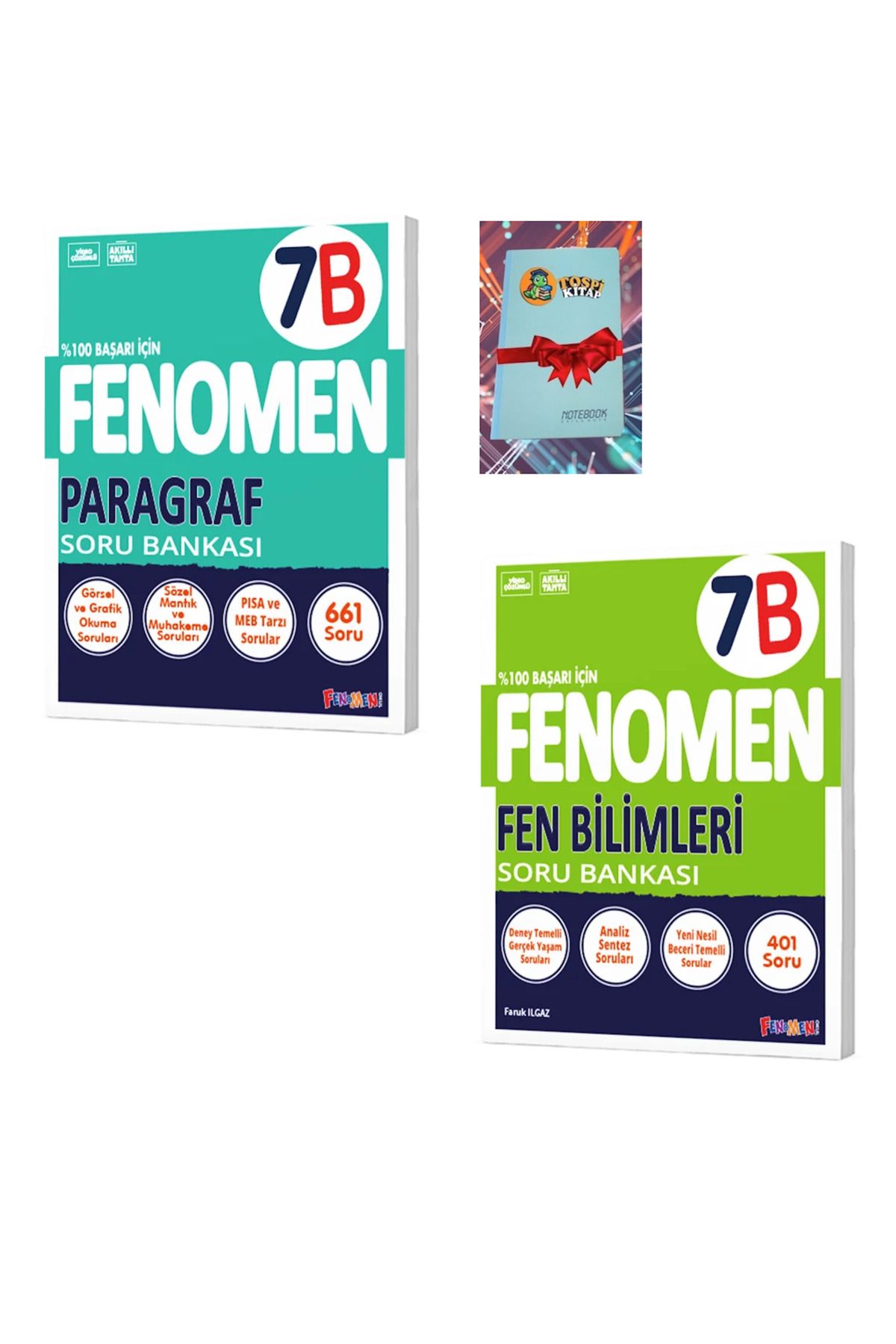 Fenomen Yayıncılık 7B PARAGRAF + FEN BİLİMLERİ Soru Bankası (DEFTER HEDİYE) ATG