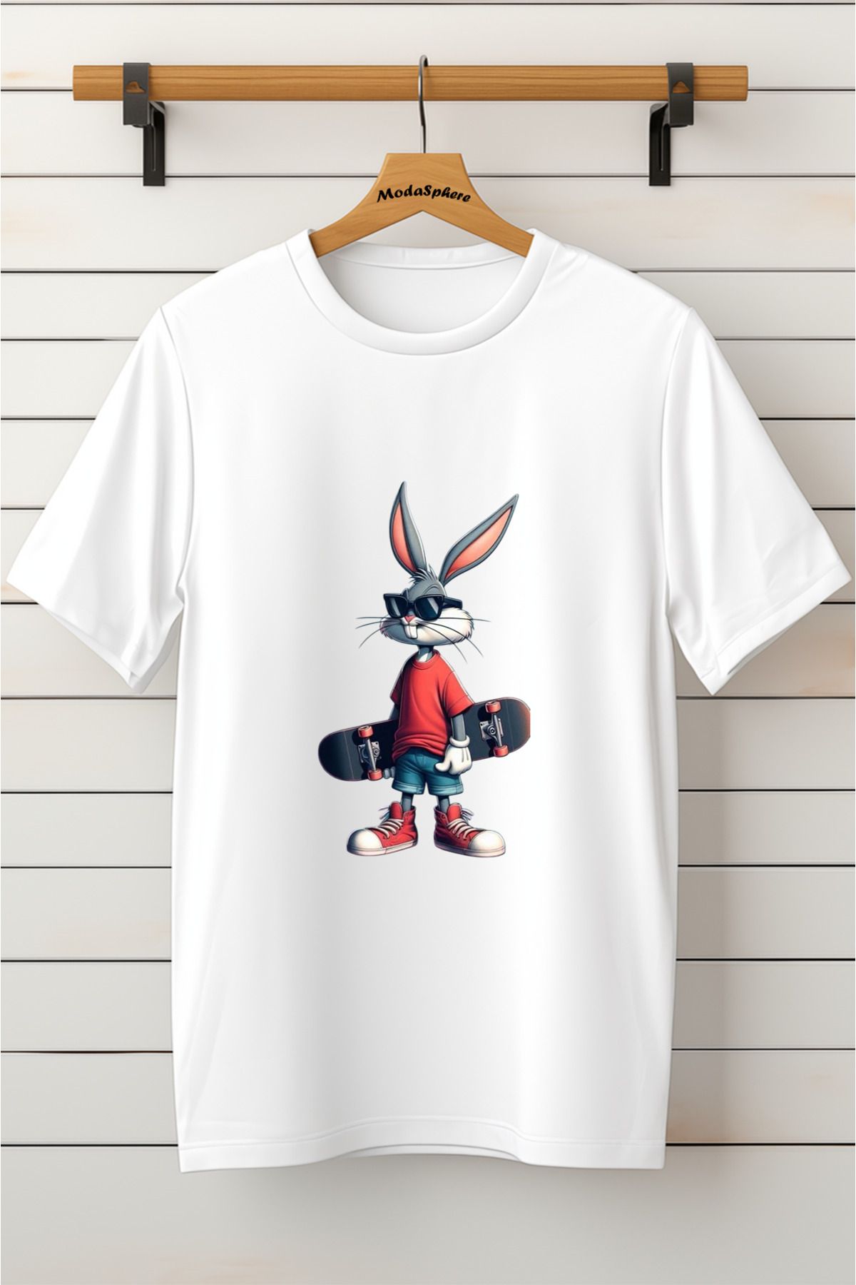 ModaSphere Baskılı Unisex Oversize Tişört