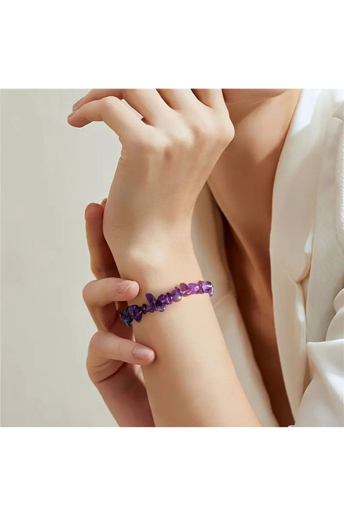 Buhara Stone AMETİST KIRIKTAŞ BİLEKLİK