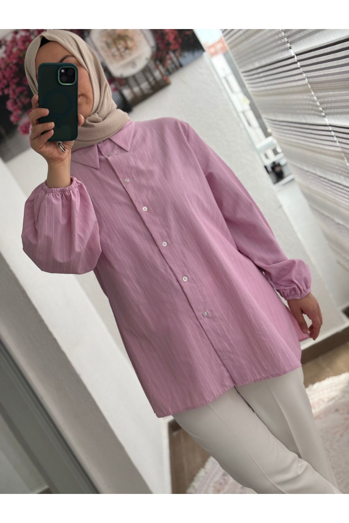 Butik Pembe Ada Gömlek