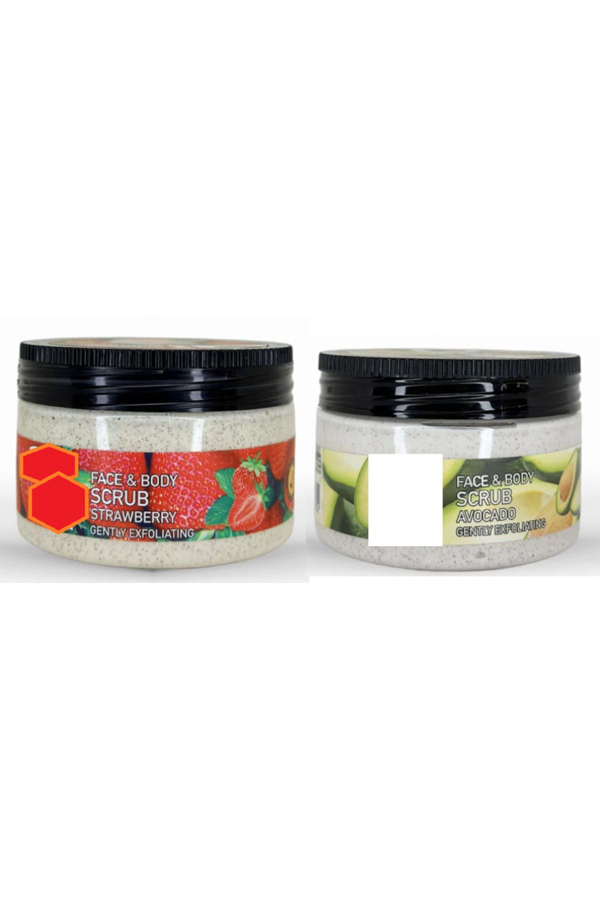 9Renk Çilek & Avokado Scrub Peeling Gel 300 ML+300 ML