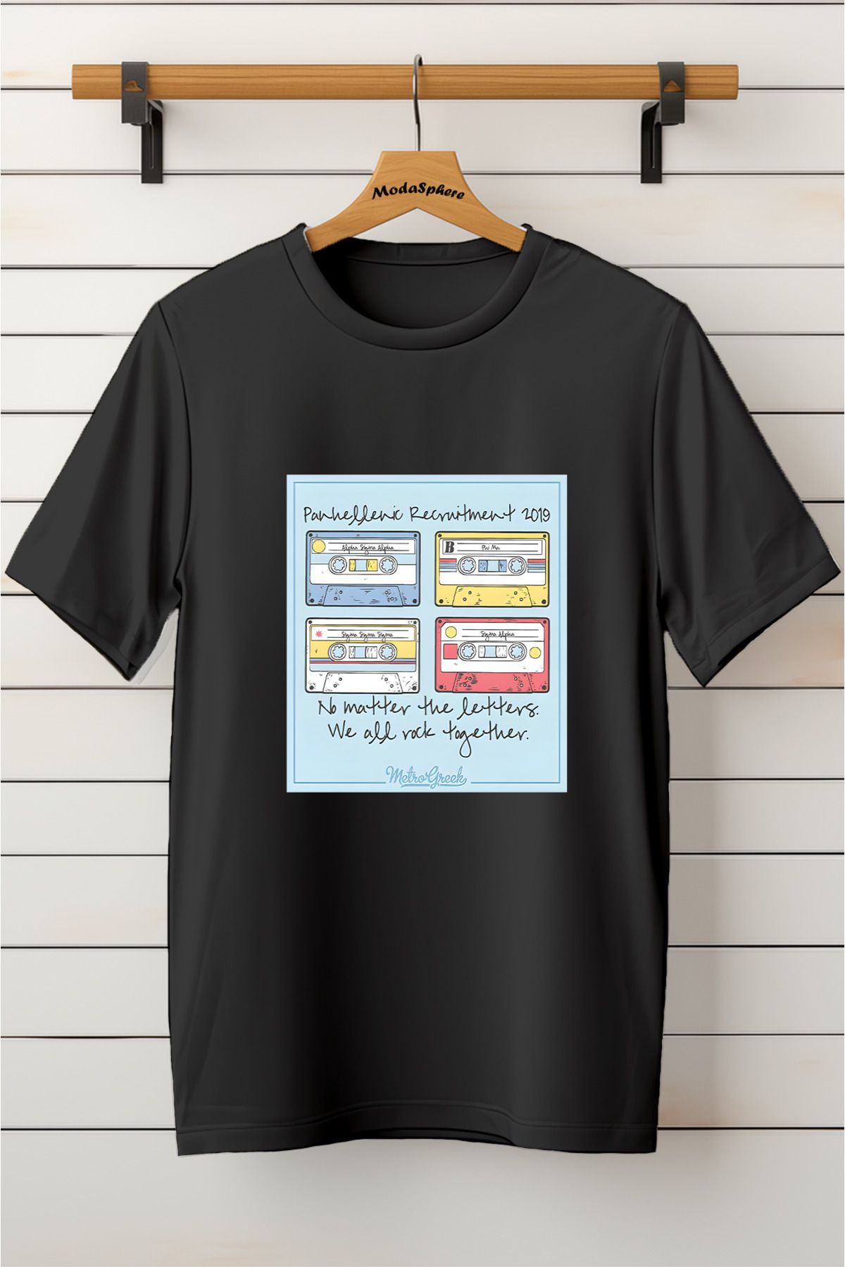 ModaSphere Baskılı Unisex Oversize Tişört Battal Boy