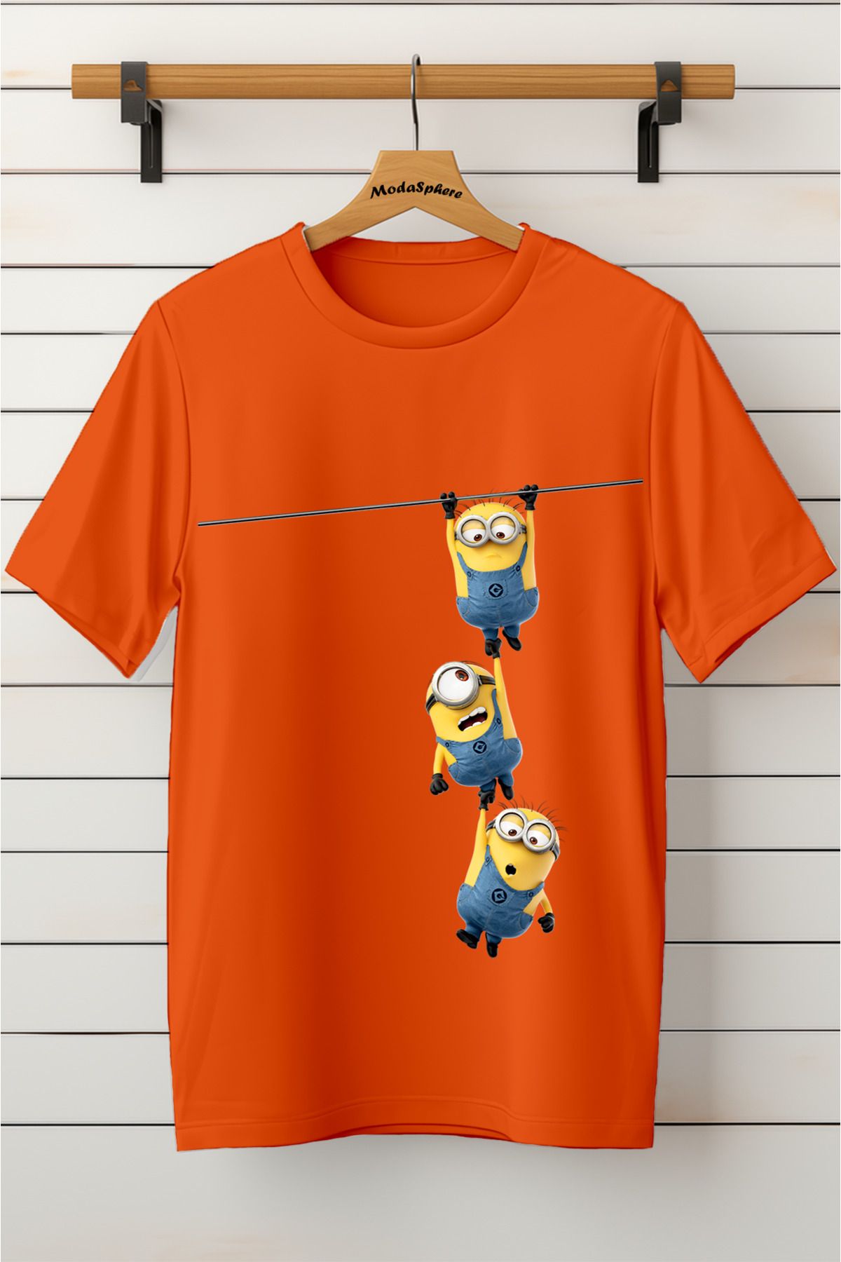 ModaSphere Baskılı Unisex Oversize Tişört Battal Boy