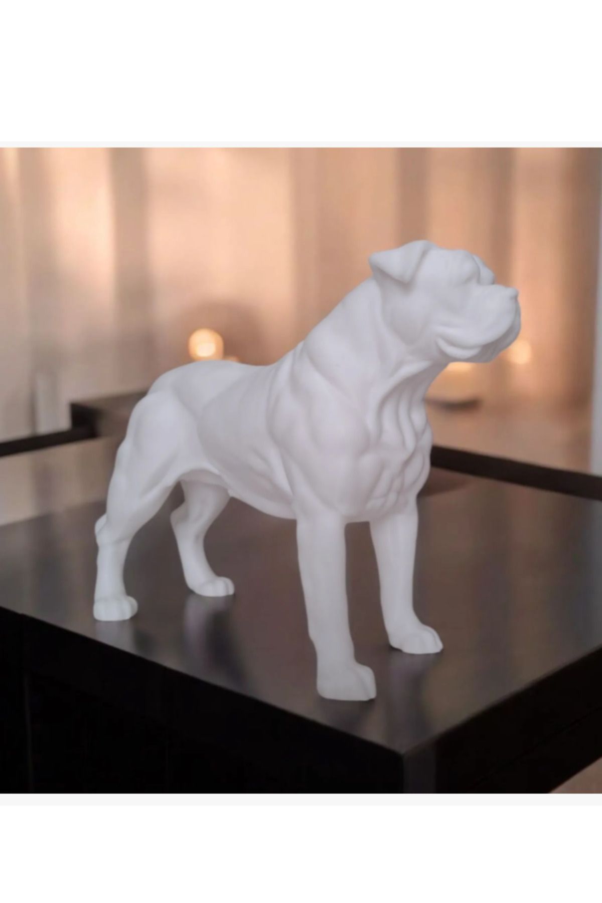 3DAKSESUAR Amerikan Bulldog Heykeli, Heykel, Köpek Figürü