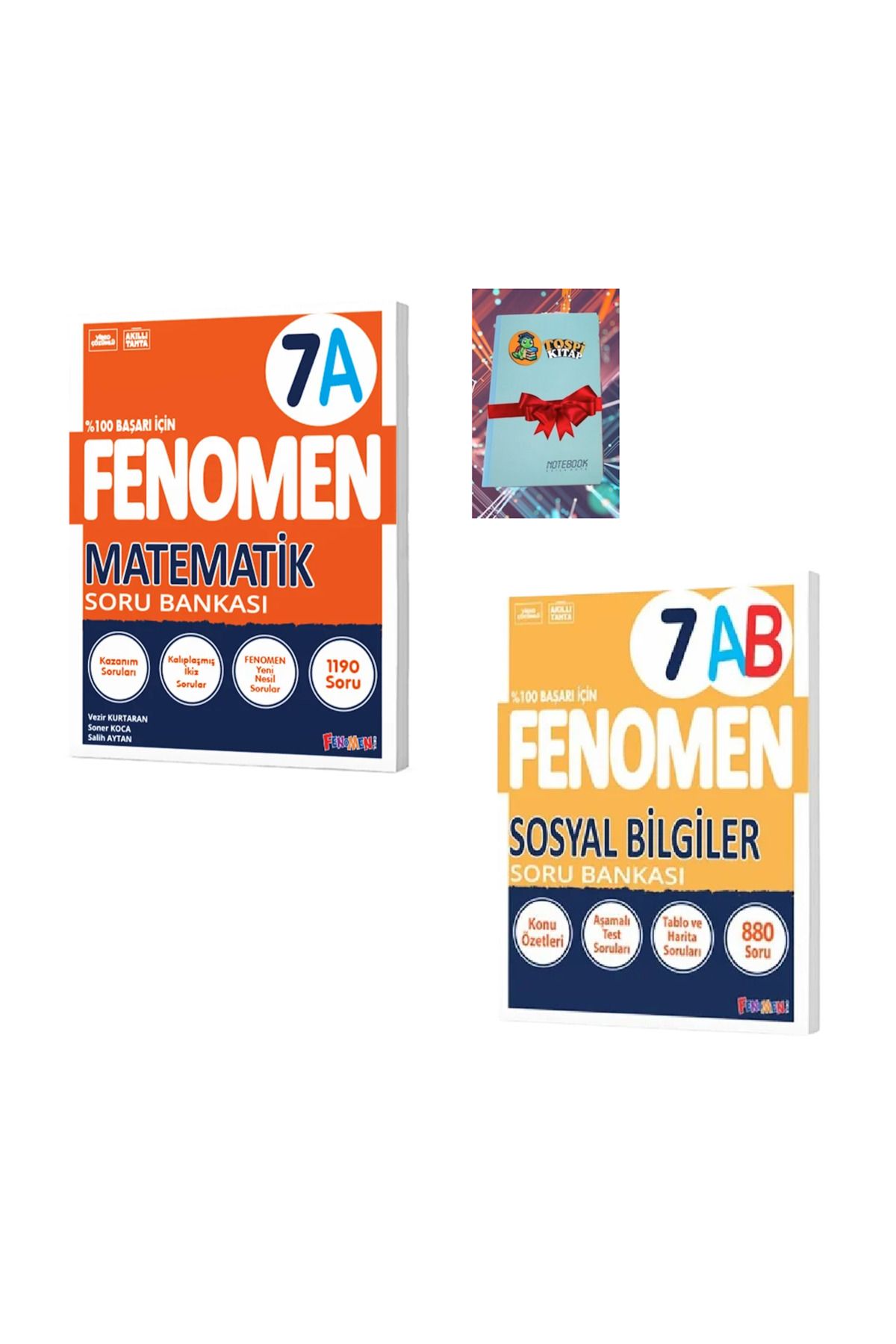 Fenomen Yayıncılık 7A MATEMATİK + SOSYAL BİLGİLER Soru Bankası (DEFTER HEDİYE) ATG
