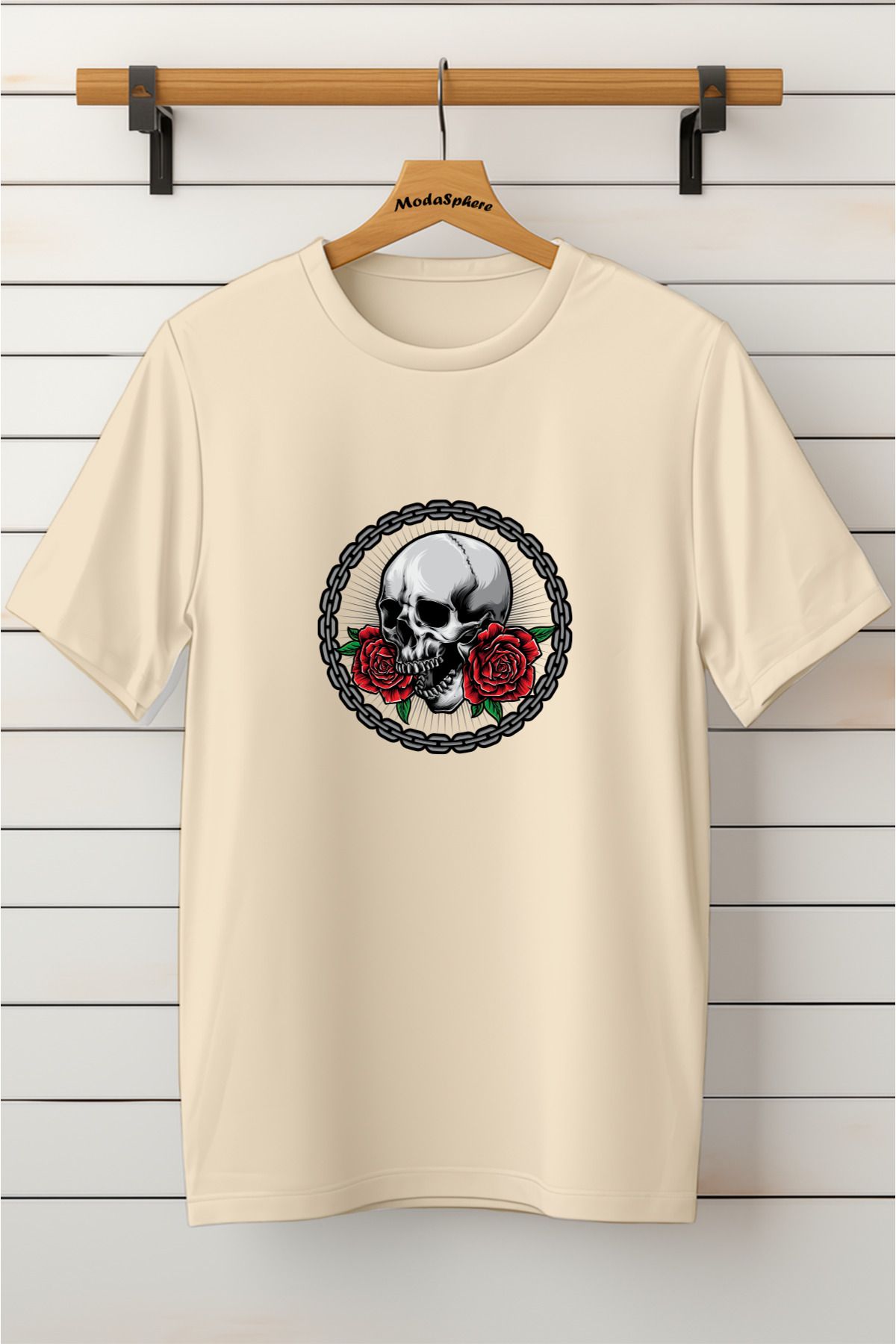 ModaSphere Baskılı Unisex Oversize Tişört Battal Boy
