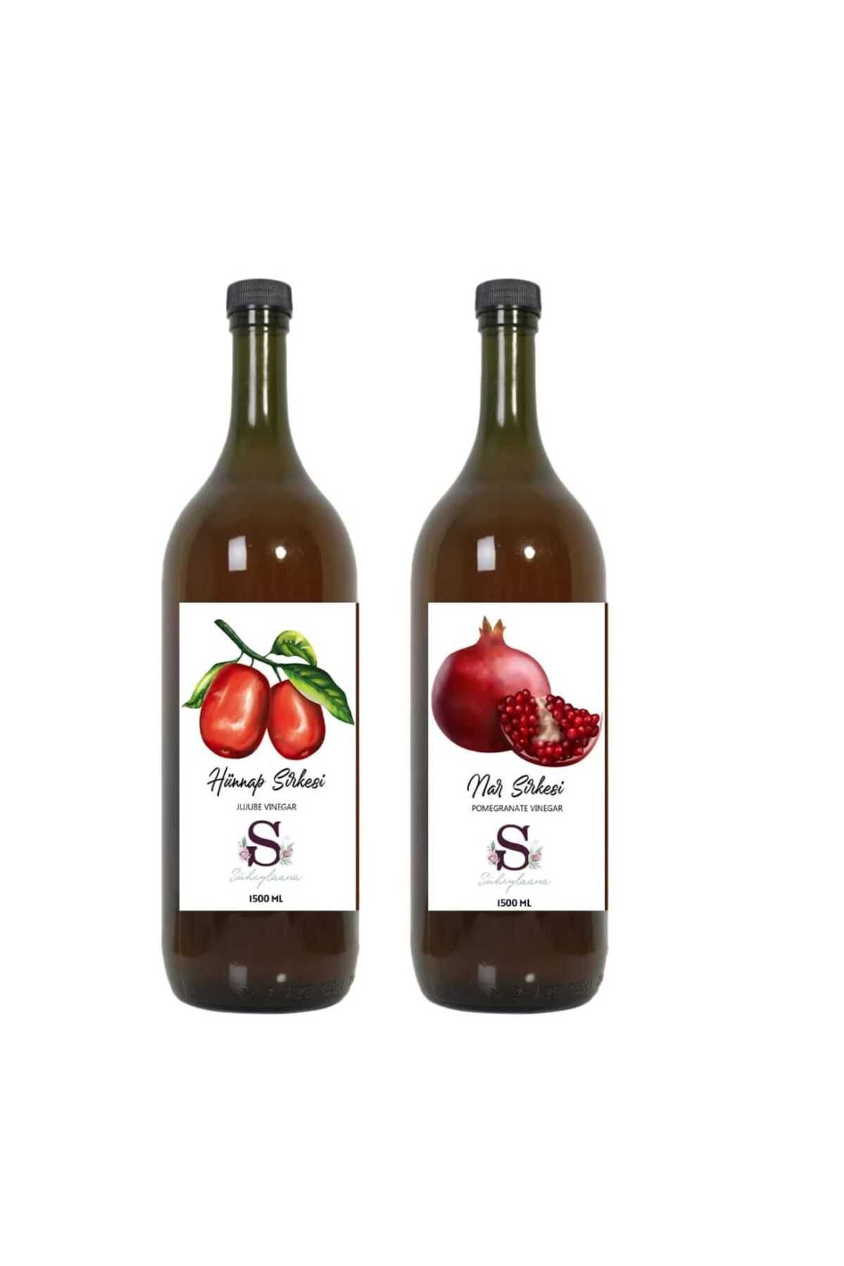 Süheylaana Doğal Hünnap Sirkesi 1500 Ml - Doğal Nar Sirkesi 1500 Ml