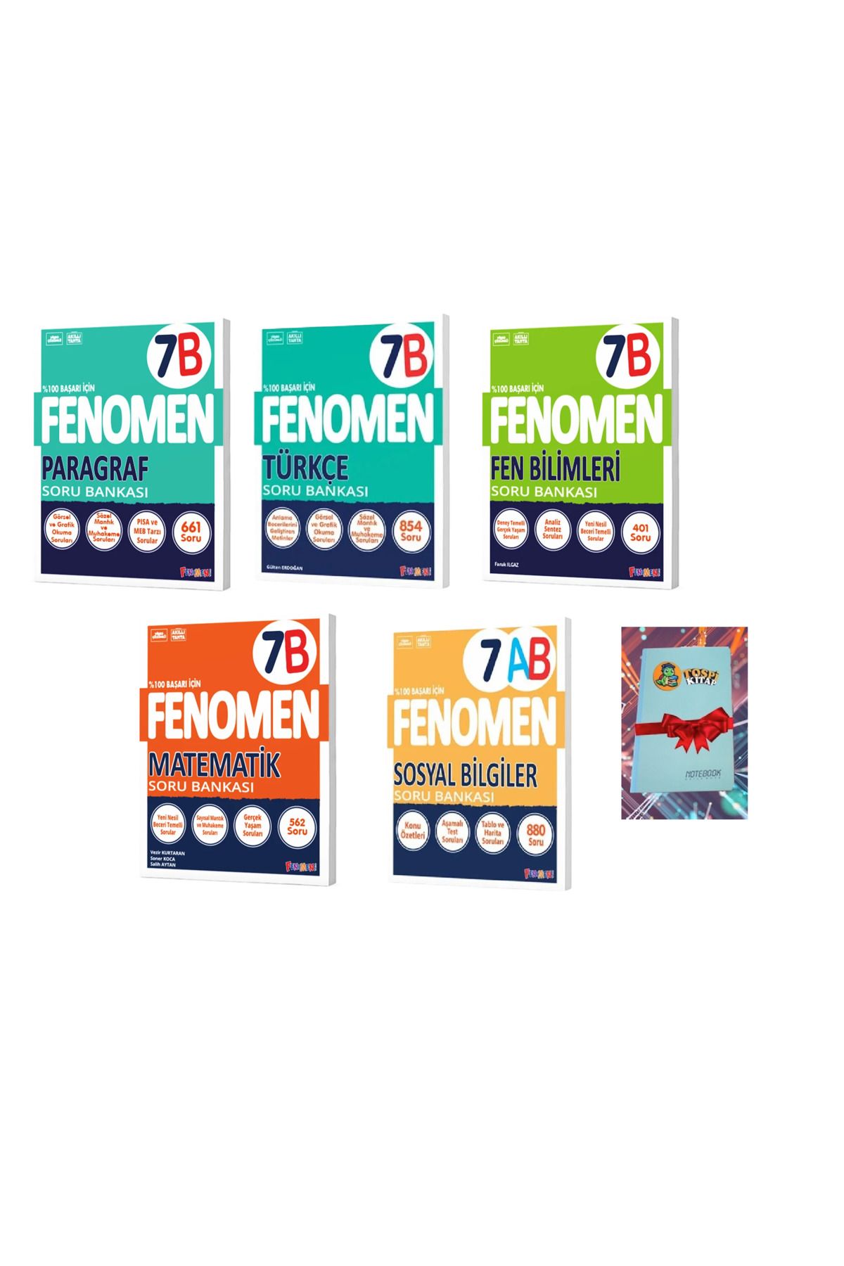 Fenomen Yayıncılık 7B FUUUL SETTT Soru Bankası (DEFTER HEDİYE) ATG