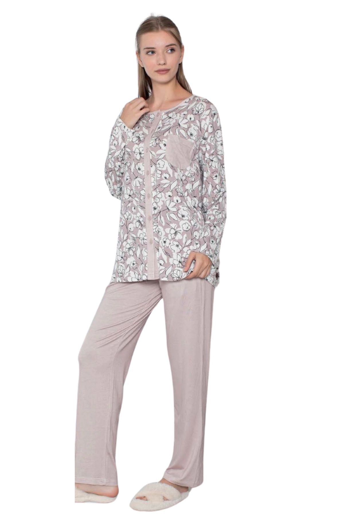 FTT SHOPPING MARKET Limissi Viskon Desenli Pijama Takımı