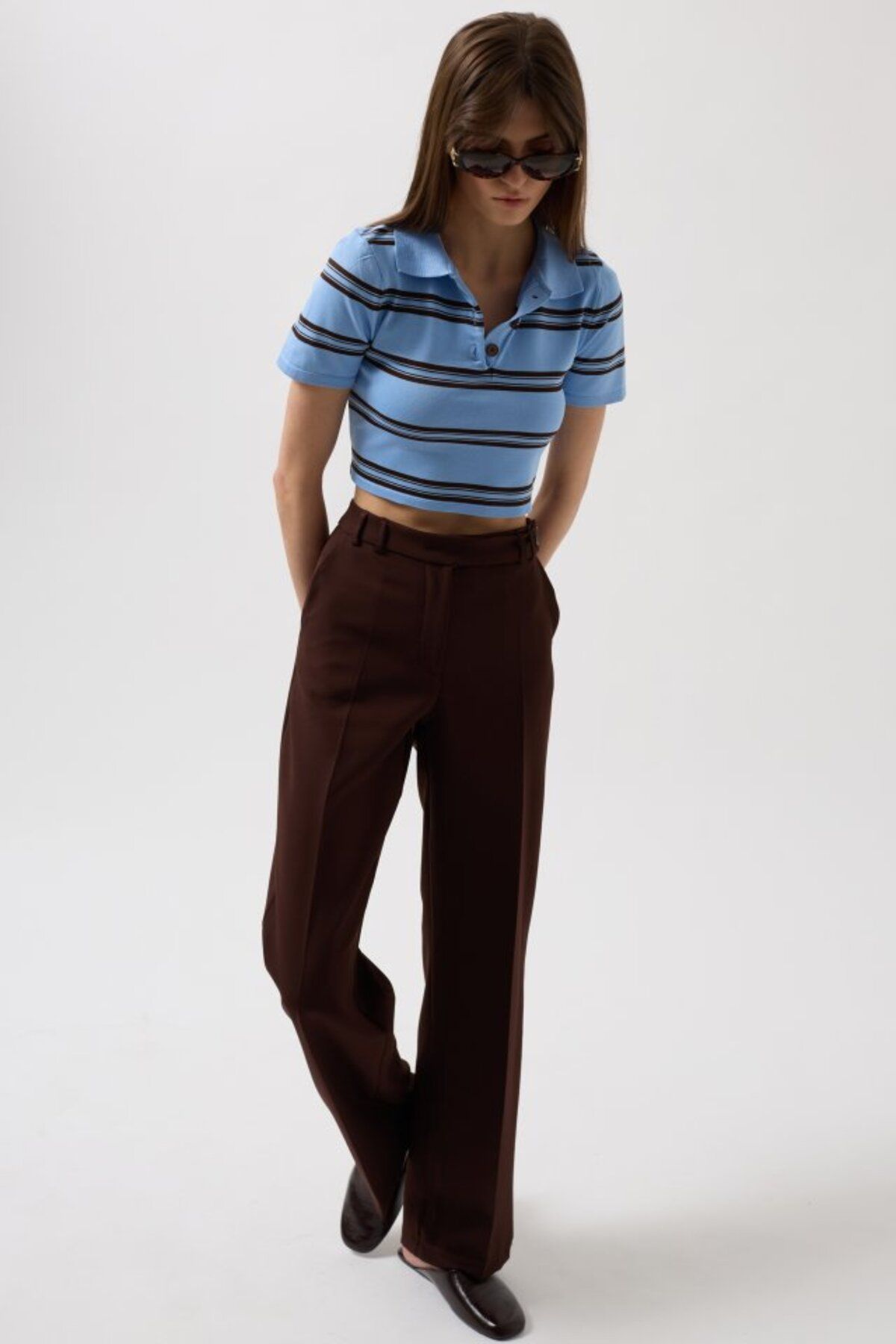 royq Bel Kemerli Pantolon