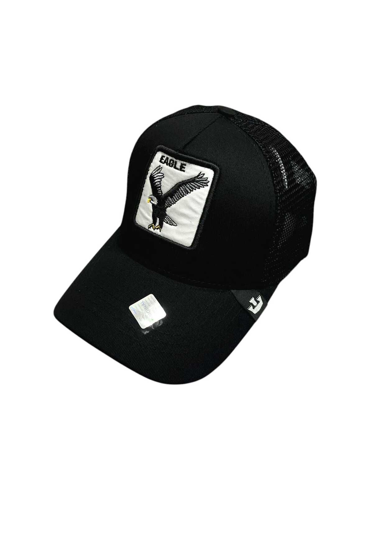 CapZone Hayvan Figürlü Şapka Unisex Ayarlanabilir Siyah