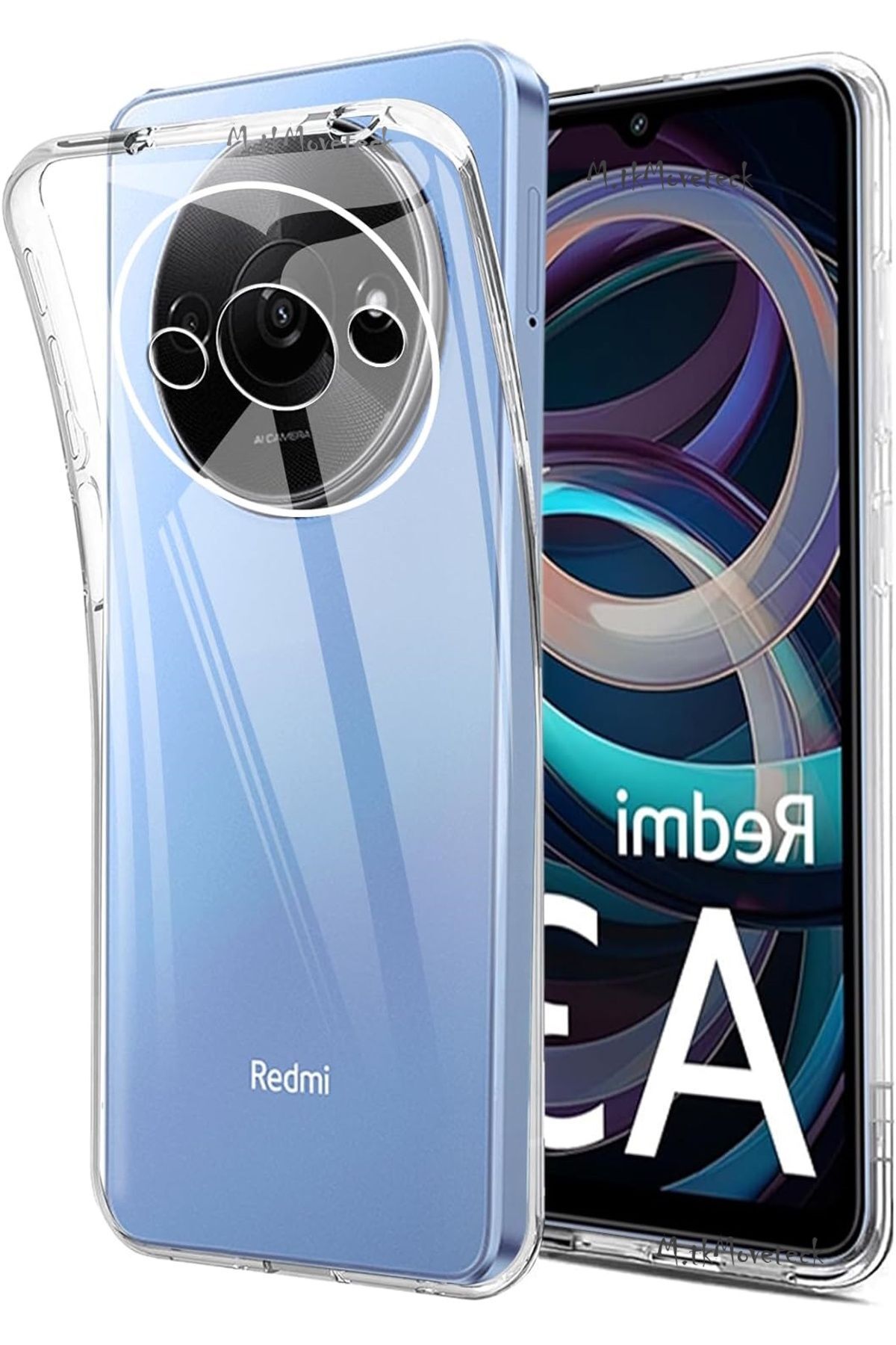 Di Aksesuar Şeffaf Lüx Kılıf Xiaomi Mi A3