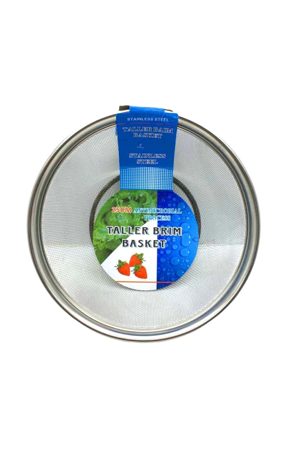 FTT SHOPPING MARKET Kulpsuz Tel Sepet Süzgeç 25cm