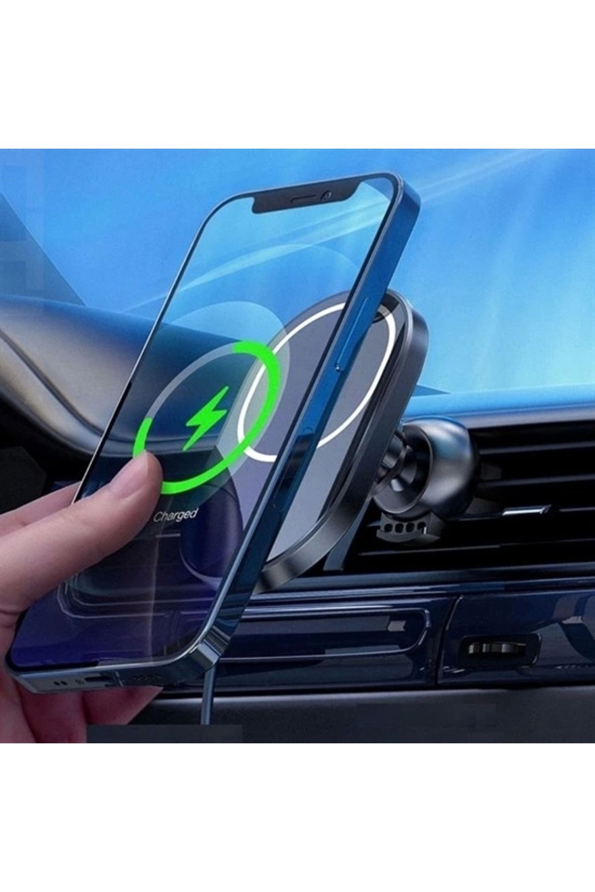 STOREMAX 15w Mıknatıslı Takılabilen Hızlı Şarj Tüm Cihaz Ve Araçlara Uyumlu Araç İçi Şarj Cihazı (5047)