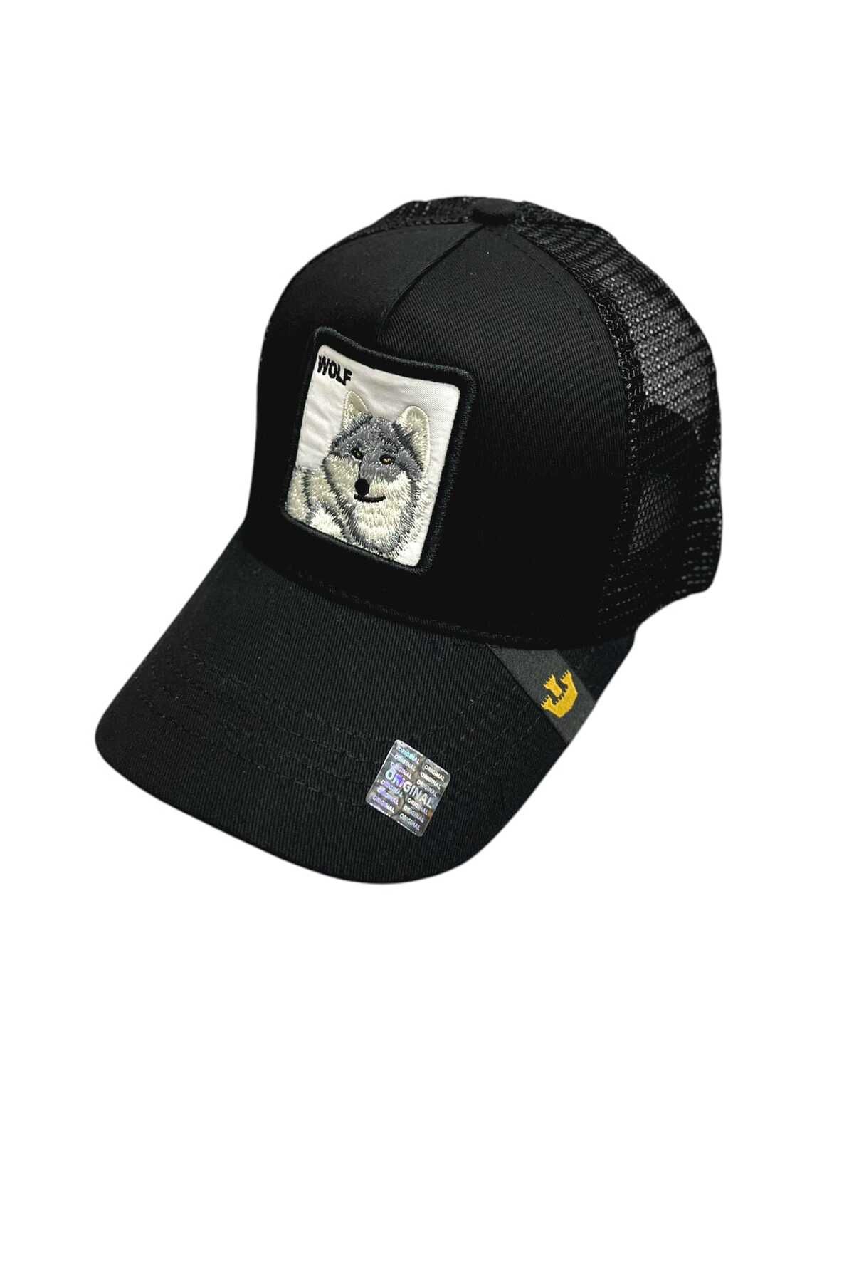 CapZone Hayvan Figürlü Şapka Unisex Ayarlanabilir Siyah