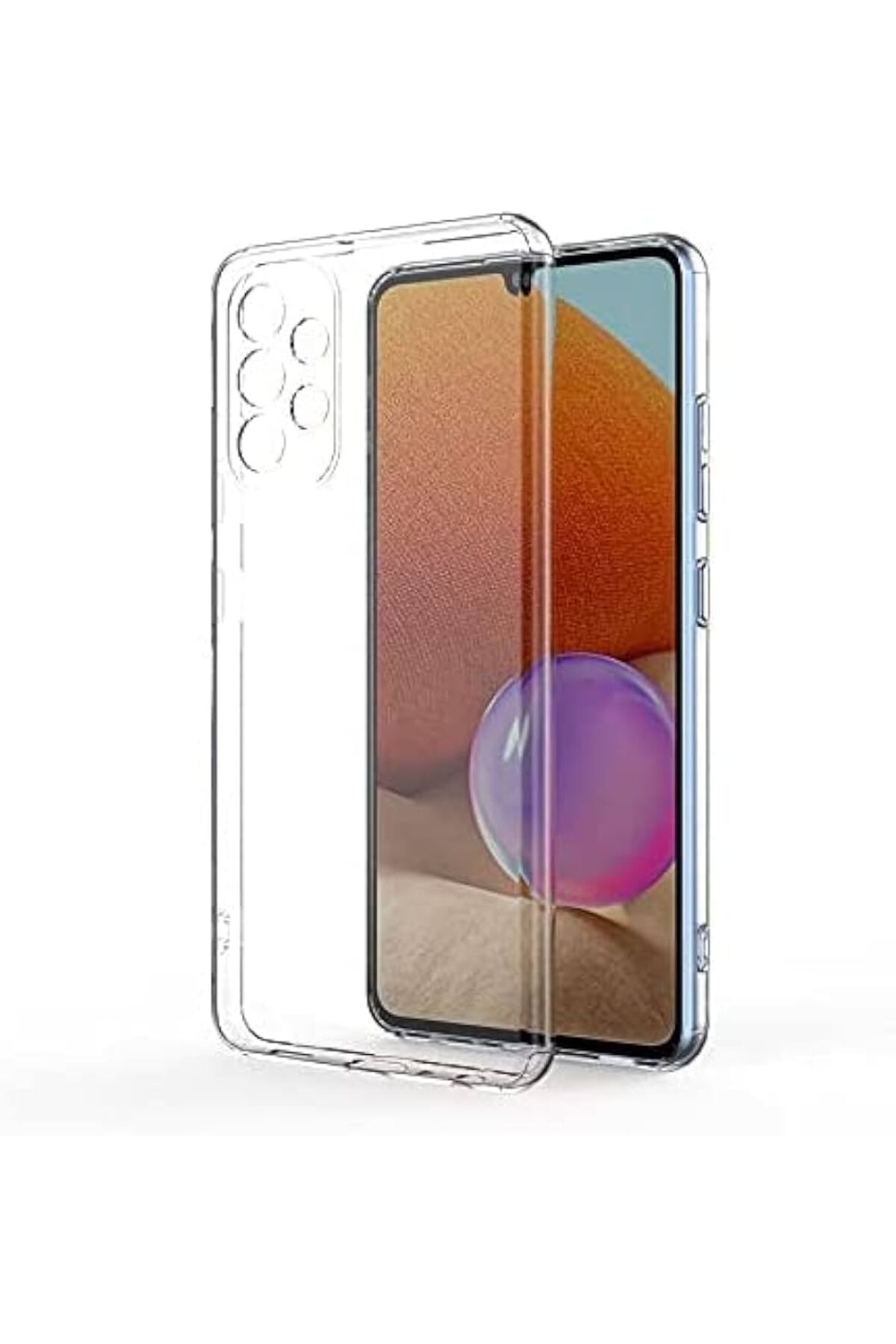 Di Aksesuar Şeffaf Lüx Kılıf Samsung Galaxy A32