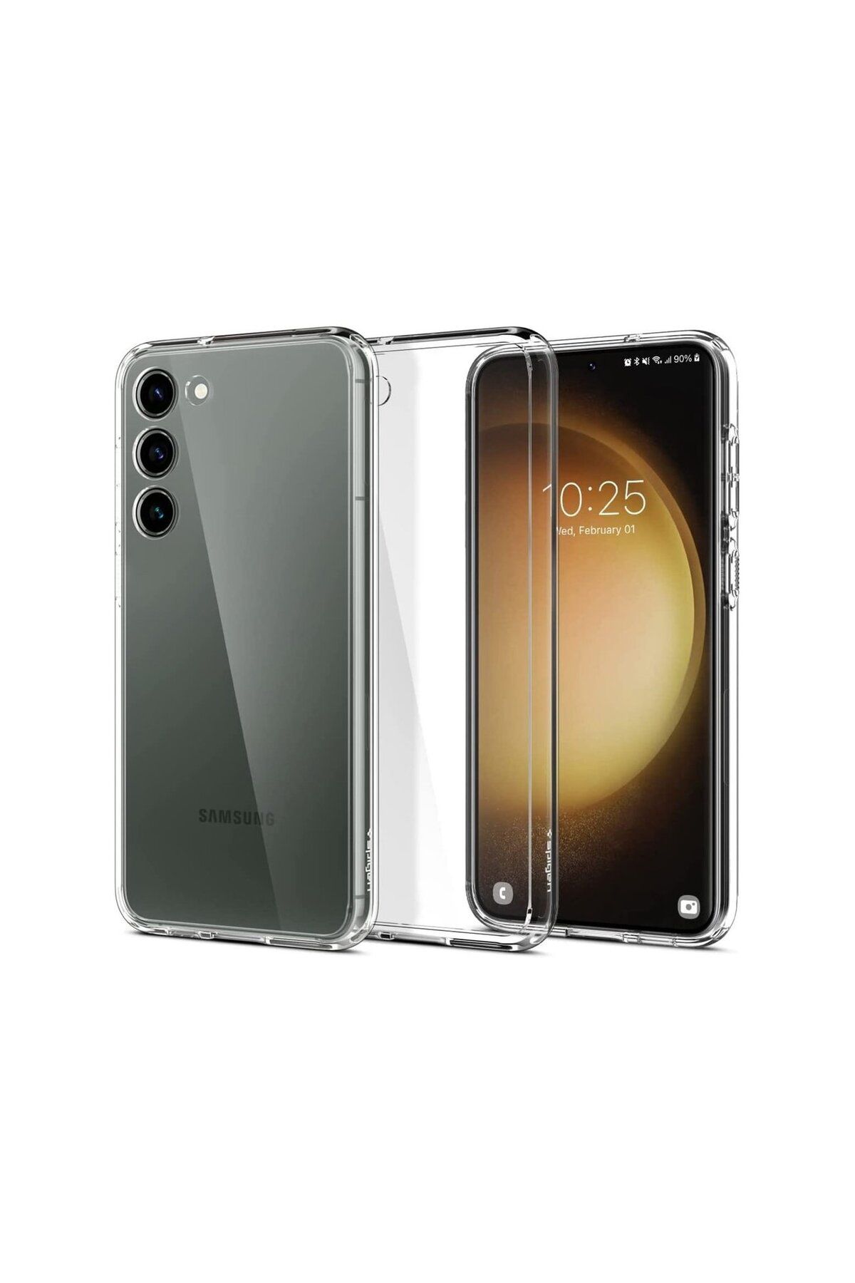 Di Aksesuar Şeffaf Lüx Kılıf Samsung Galaxy S23 Plus