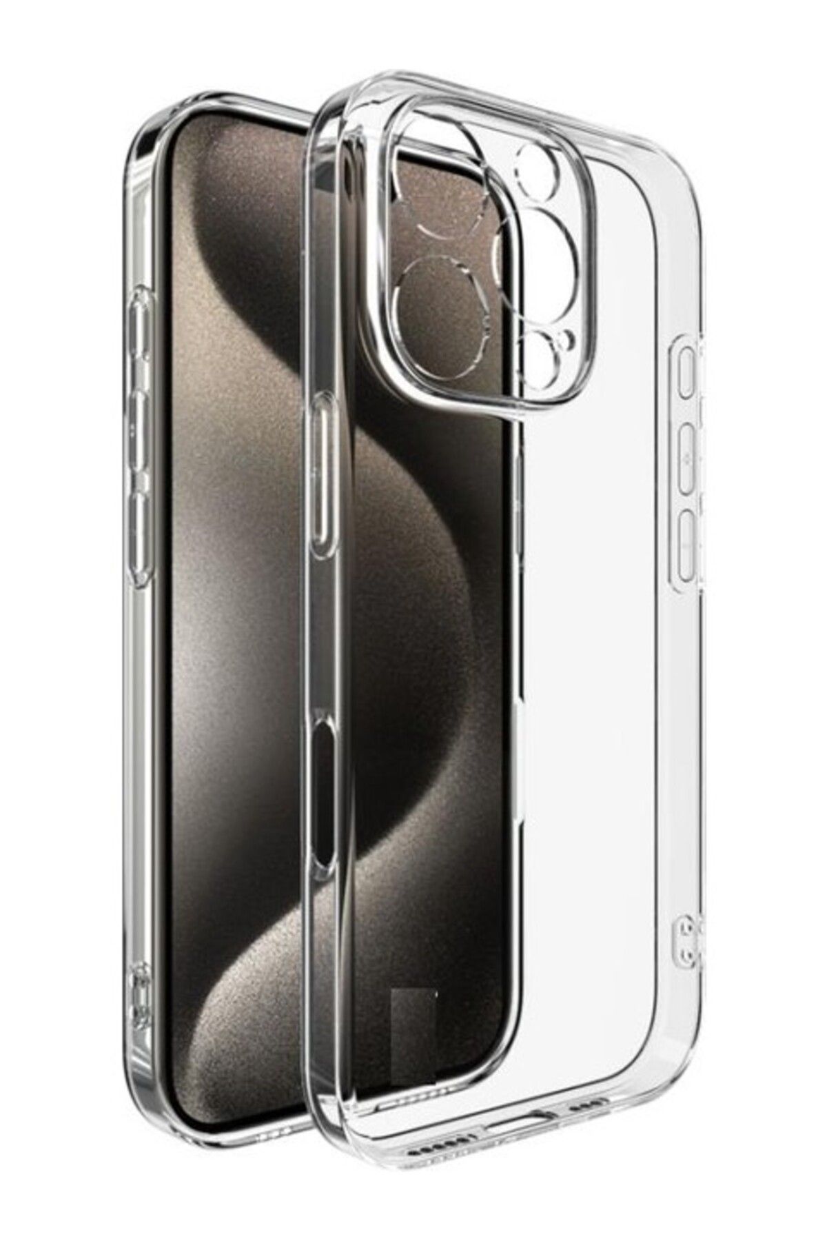Di Aksesuar Şeffaf Lüx Kılıf iPhone 16 Pro Max