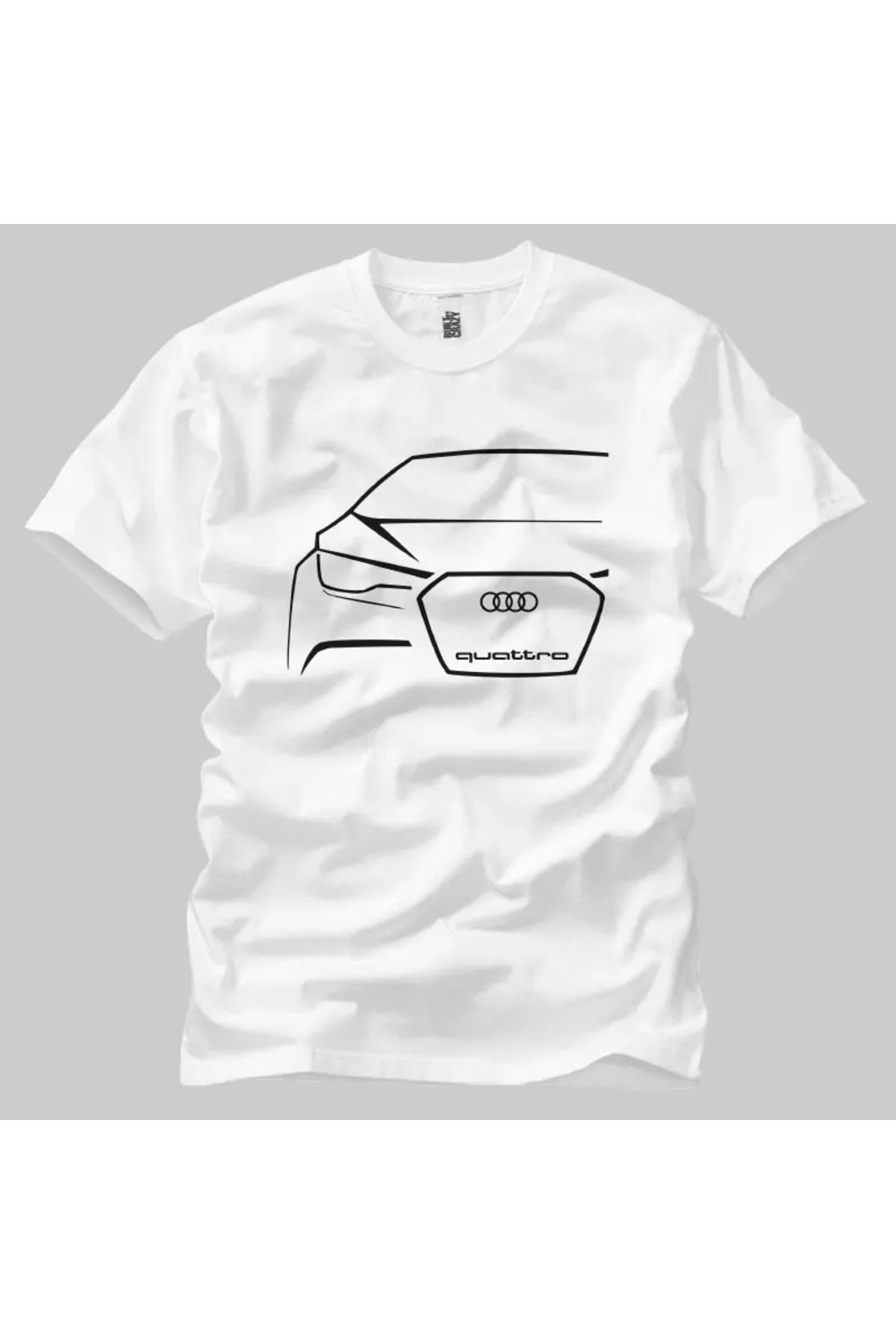 Built By Crazy Audi Quattro Vector Unisex Tişört