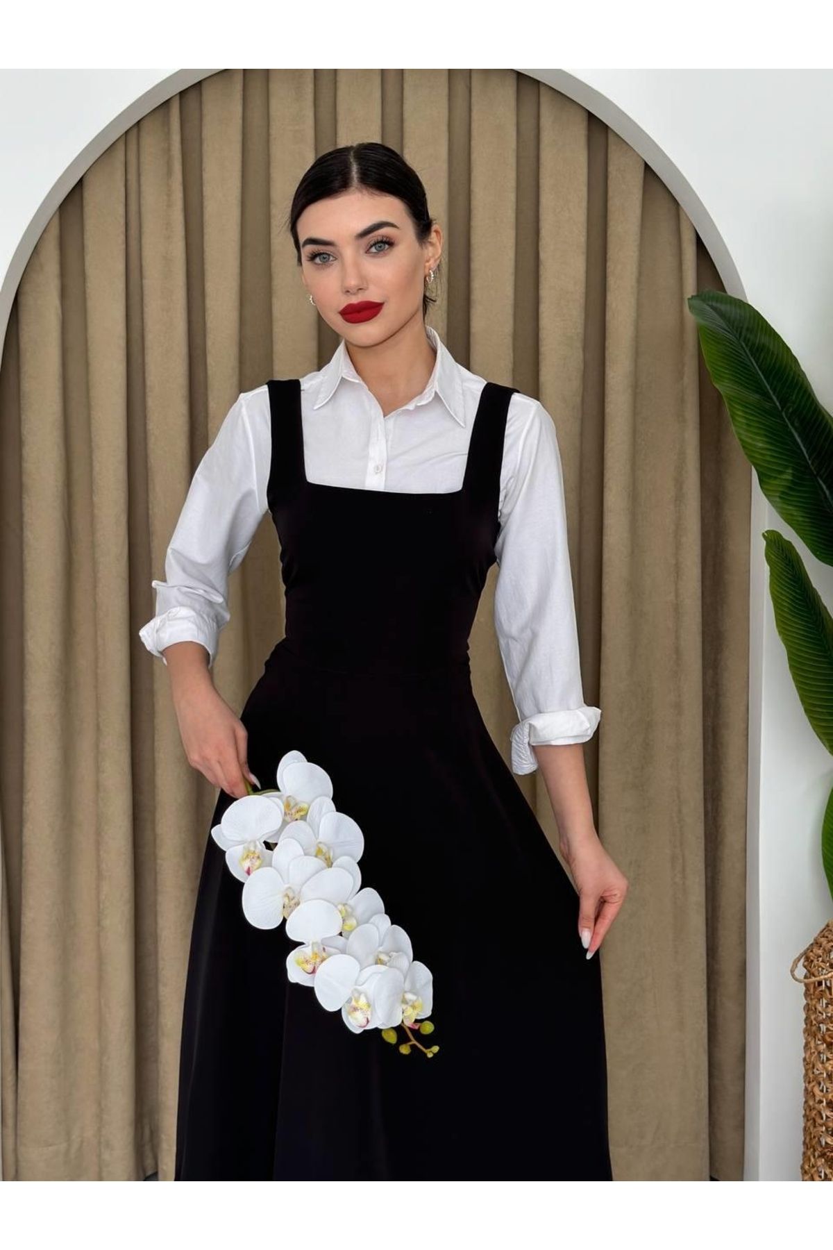 POLEXP Neapolitan Askılı Elbise