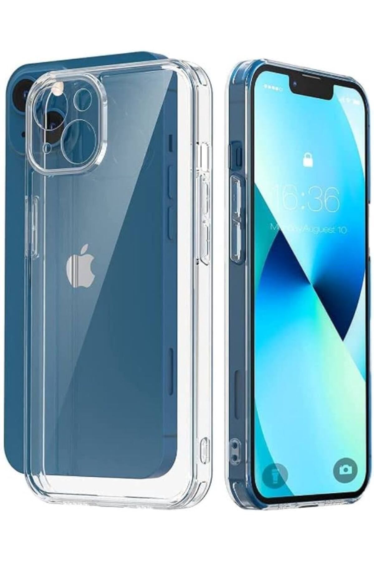 Di Aksesuar Şeffaf Lüx Kılıf Iphone 13 Mini