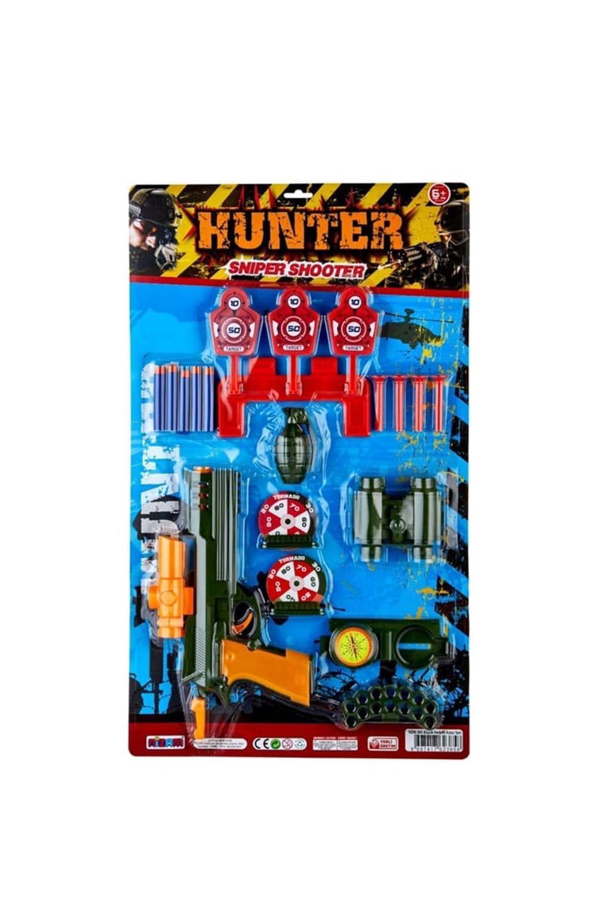 FELİTE Hunter Hedefli Asker Seti KARTELA ERKEK ÇOCUK OYUN SETİ