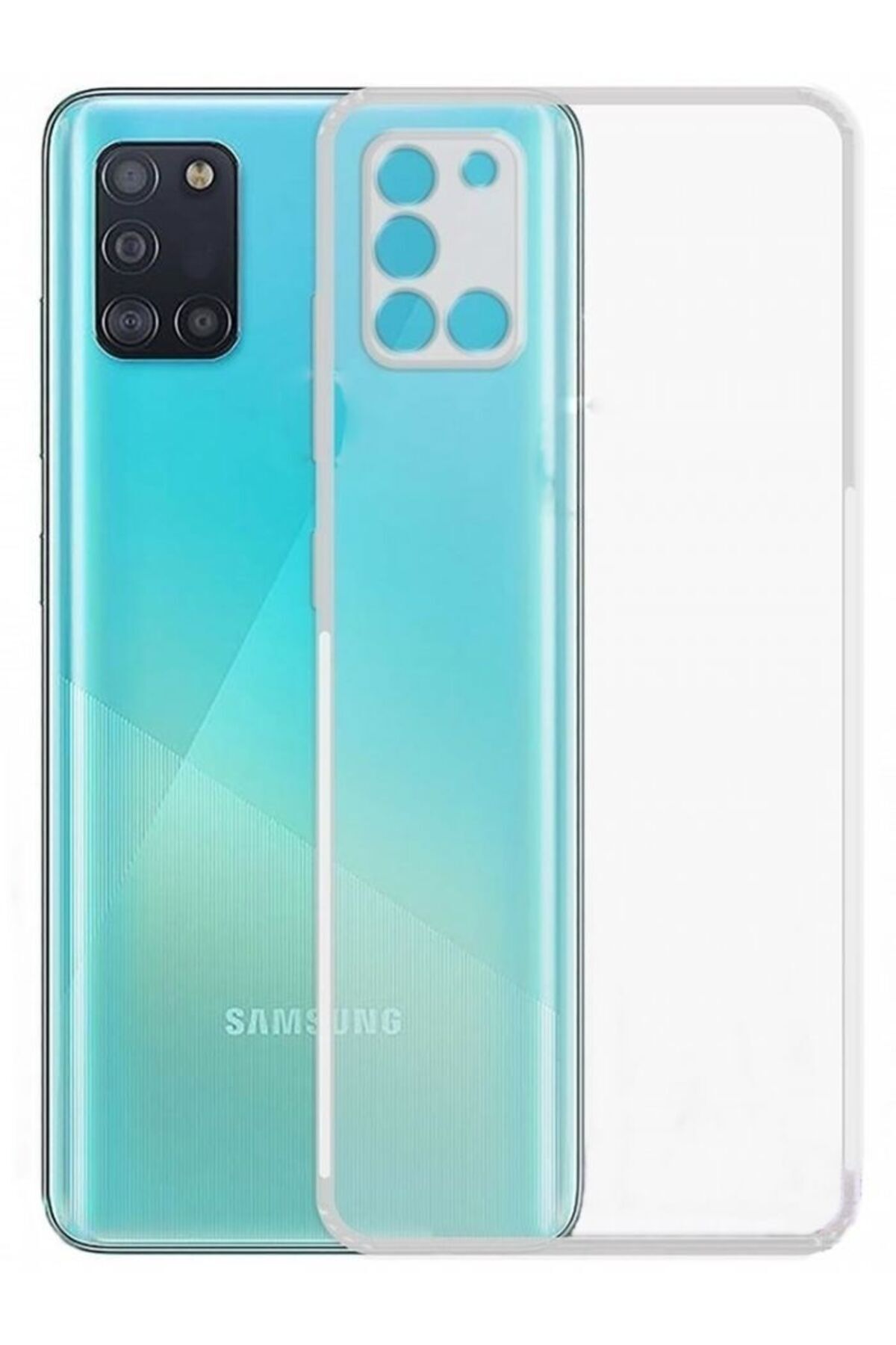 Di Aksesuar Şeffaf Lüx Kılıf Samsung A31