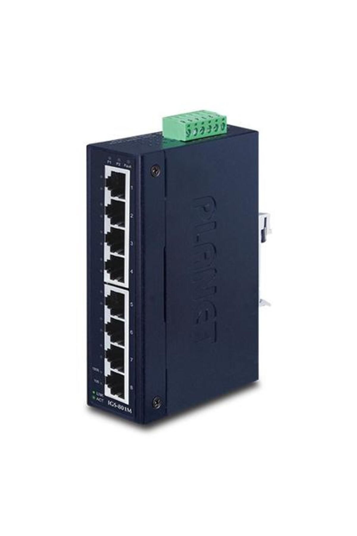 Planet PL-IGS-801M 8 Port Gigabit Managed Endüstriyel Ethernet Switch
