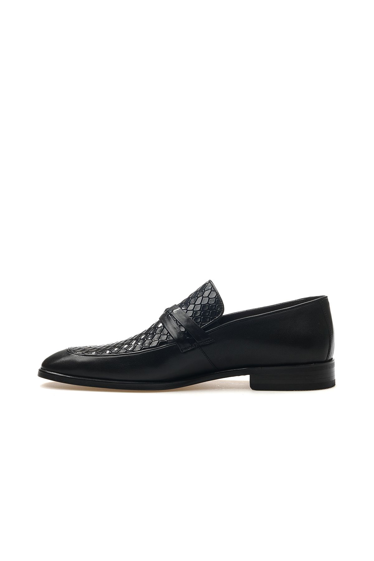 کفش های کلاسیک مردانه با چرم واقعی الگوی 25Y 11922750 M سیاه Pierre Cardin