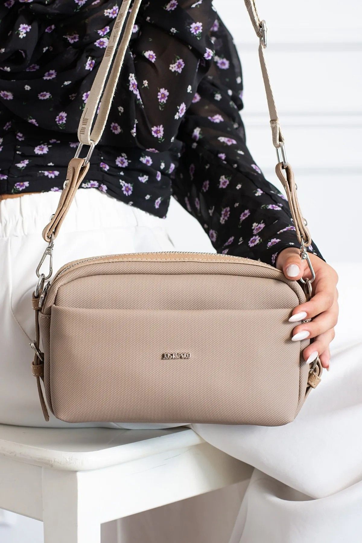 Just Polo Kadın Yeni Sezon 4 Bölmeli Omuz Çantası 346028PC