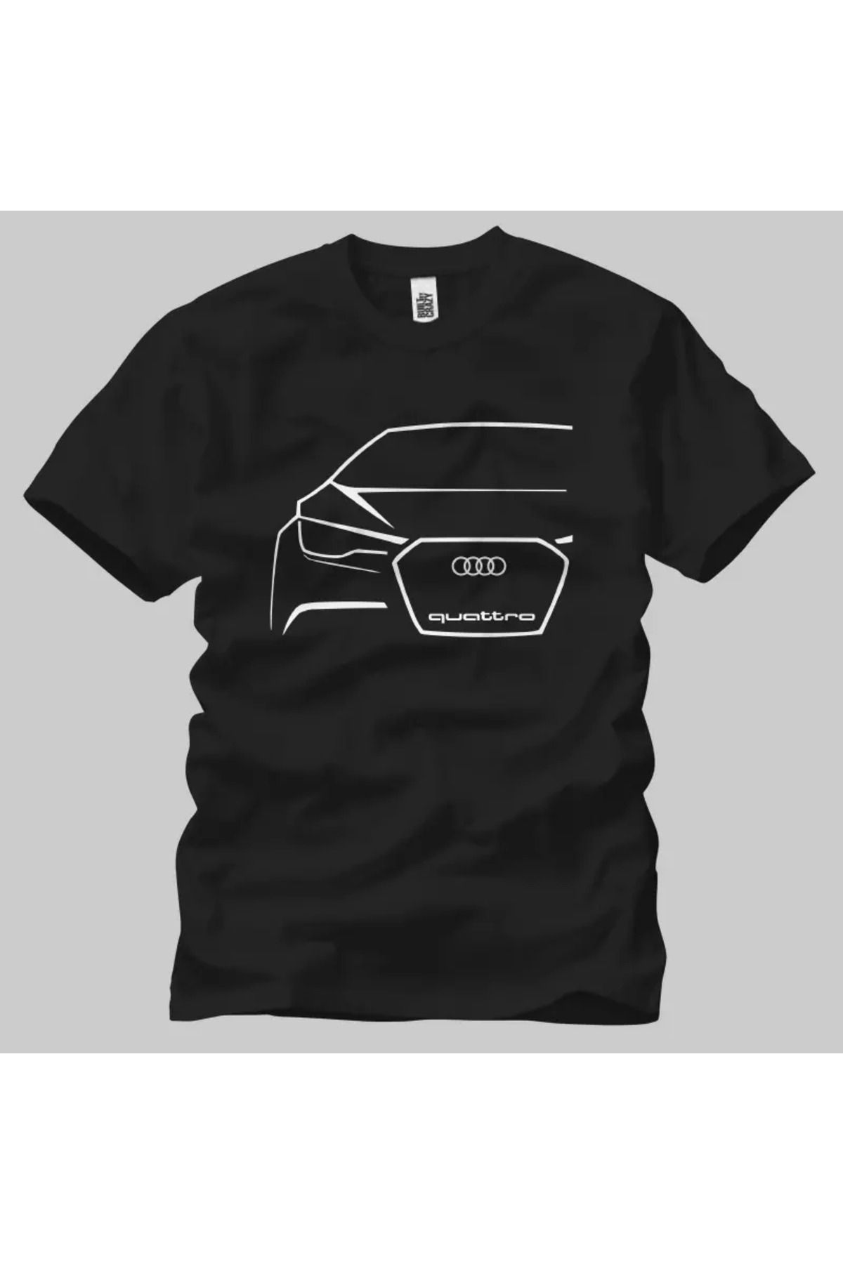 Built By Crazy Audi Quattro Vector Unisex Tişört