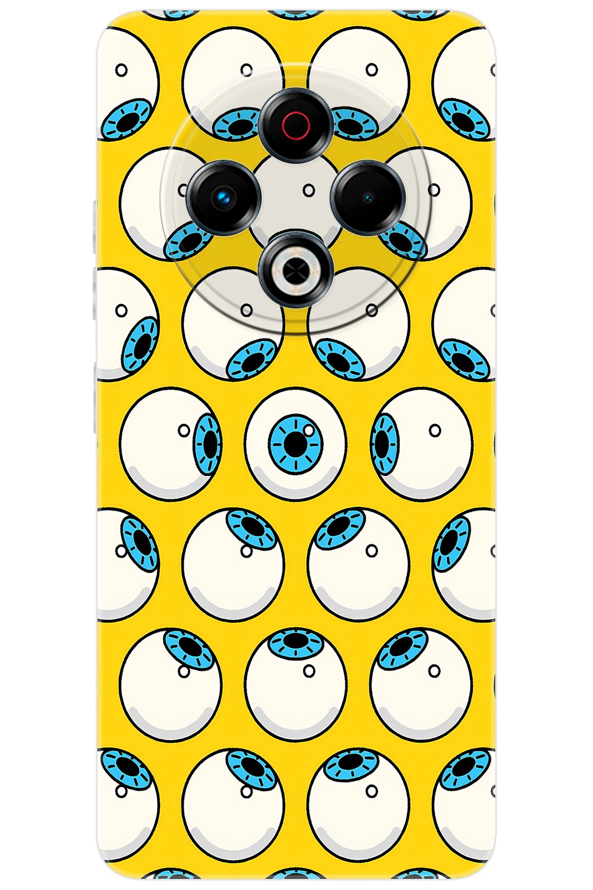 TECNO Spark 30 (KL6) Uyumlu Kılıf Desen Baskılı Silikon Gözler STK:619 CP-JzrJiQa