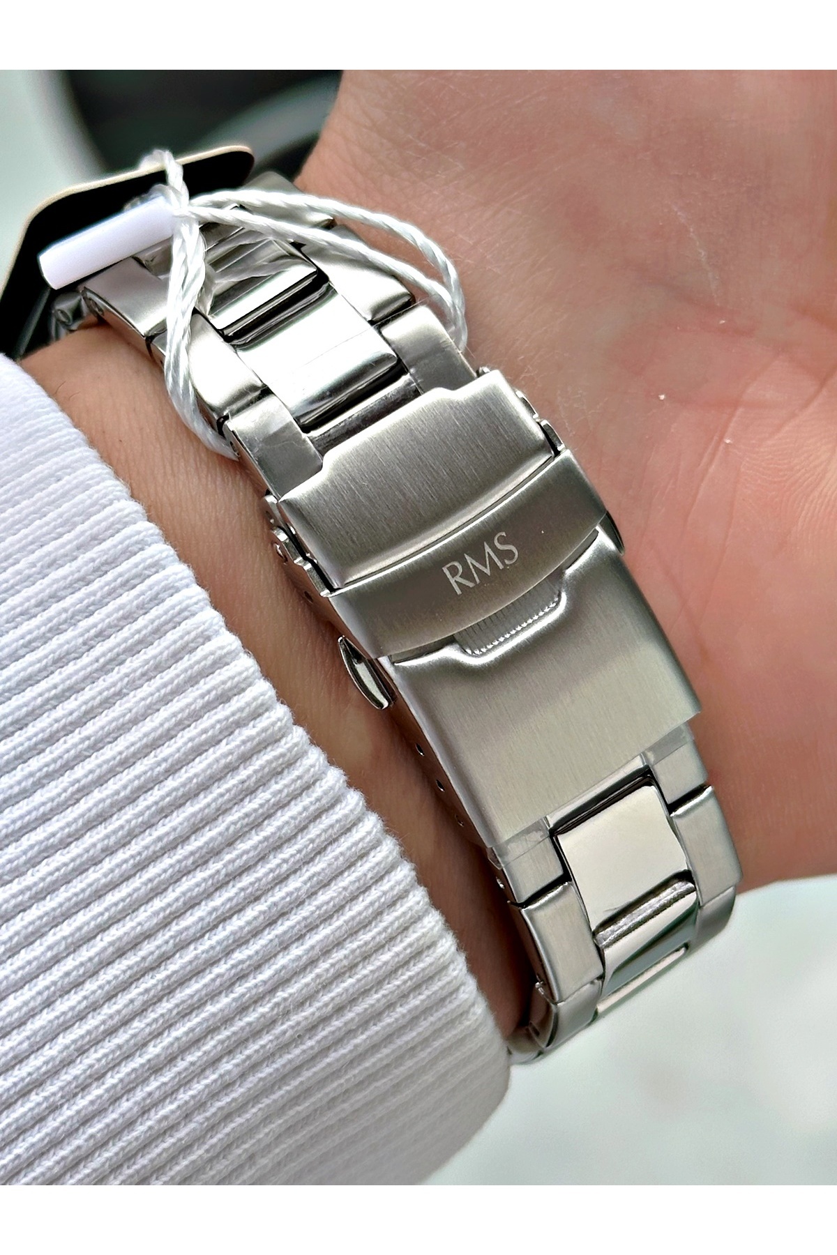 Romanson-With Calendar Silver Color Steel Band Steel Case 24 Months Guarantee Men's Wristwatch 1623.01 4