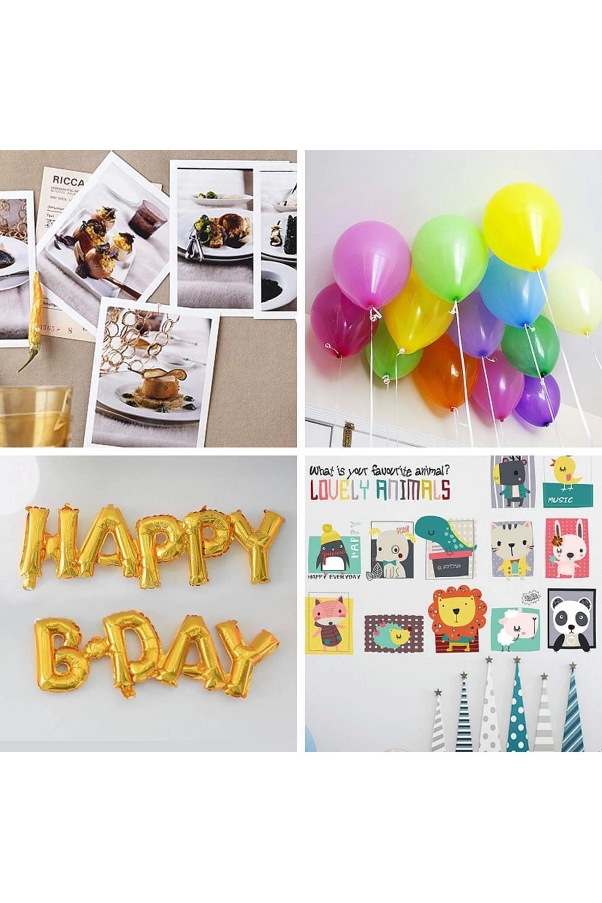 feminight Sticker Damla Model Çift Taraflı Yapışkan Balon Yapıştırıcısı