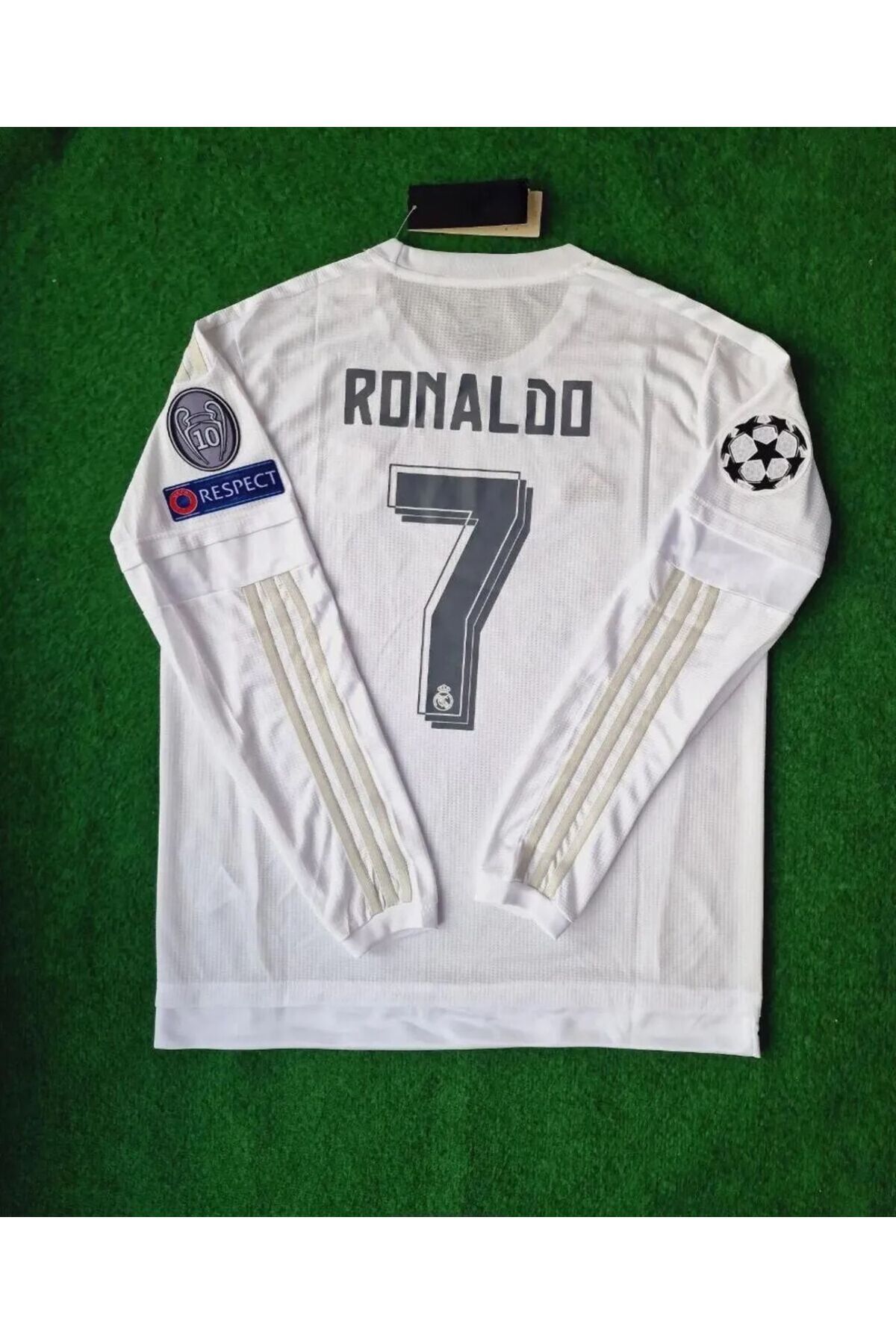 Lion Spor R'eal M'adrid Cristiano Ronaldo 2016 Milano Şampiyonlar Ligi Finali Uzun Kollu Forması