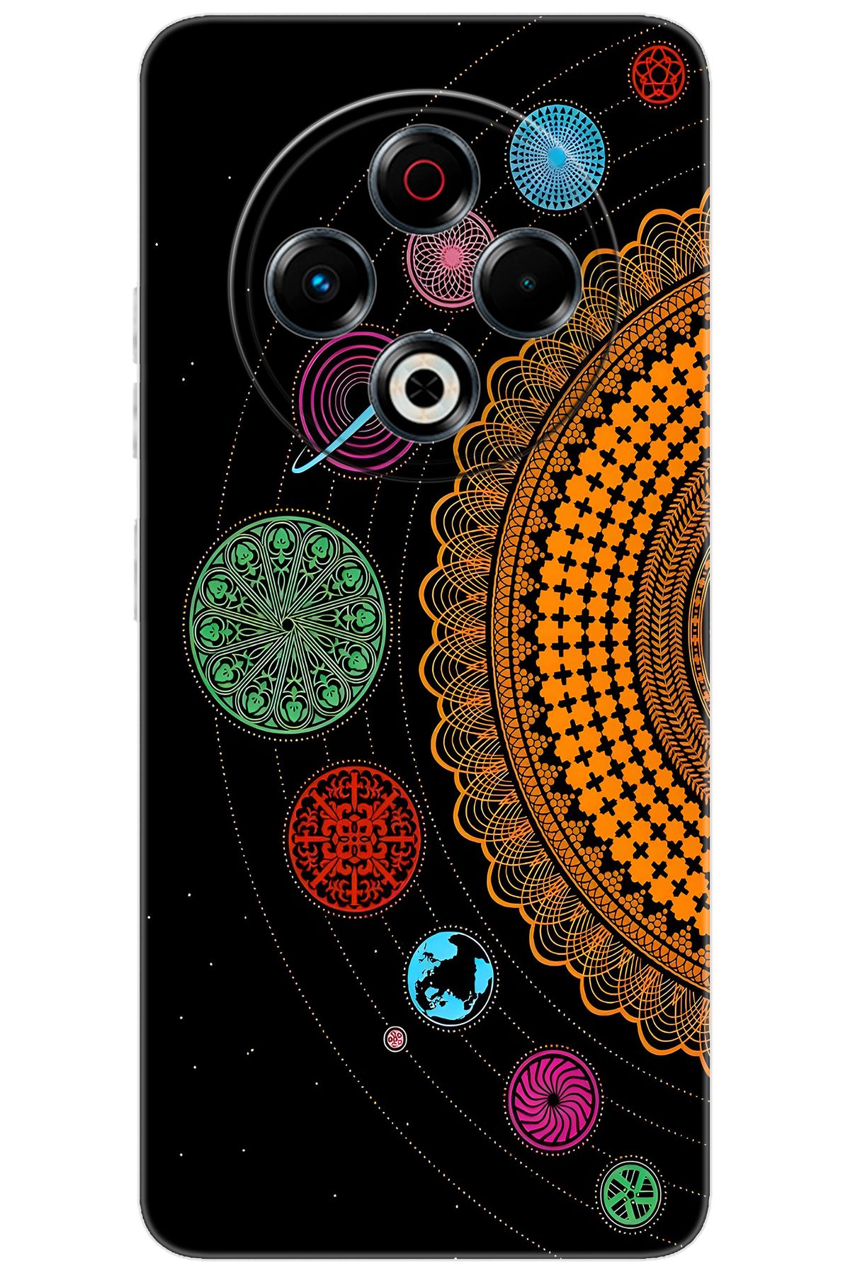 TECNO Spark 30 (KL6) Uyumlu Kılıf Desen Baskılı Silikon Gezegenler Tasarım STK:648 CP-JhsHX3v